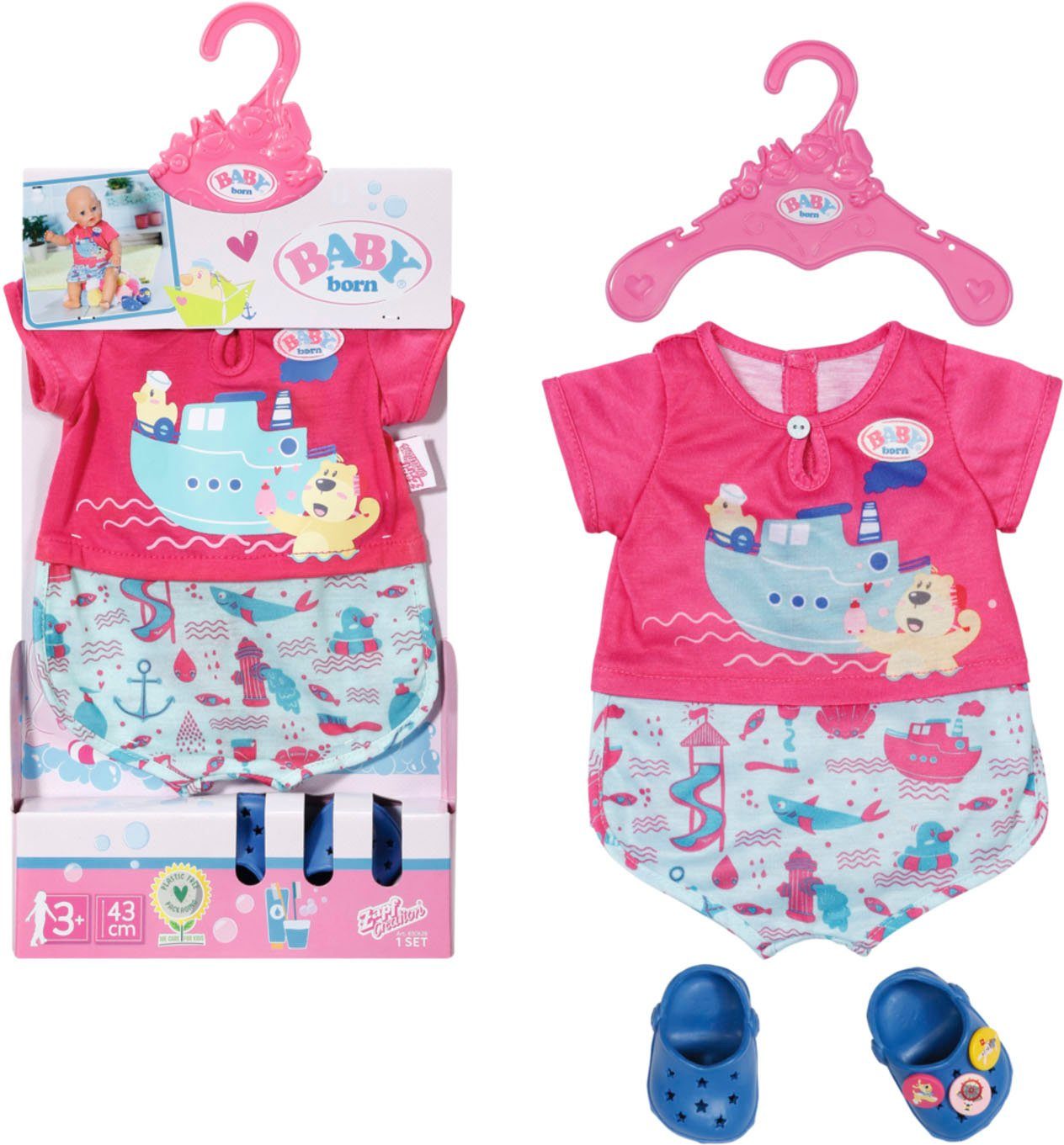 Puppenkleidung Bath Pyjamas & Clogs