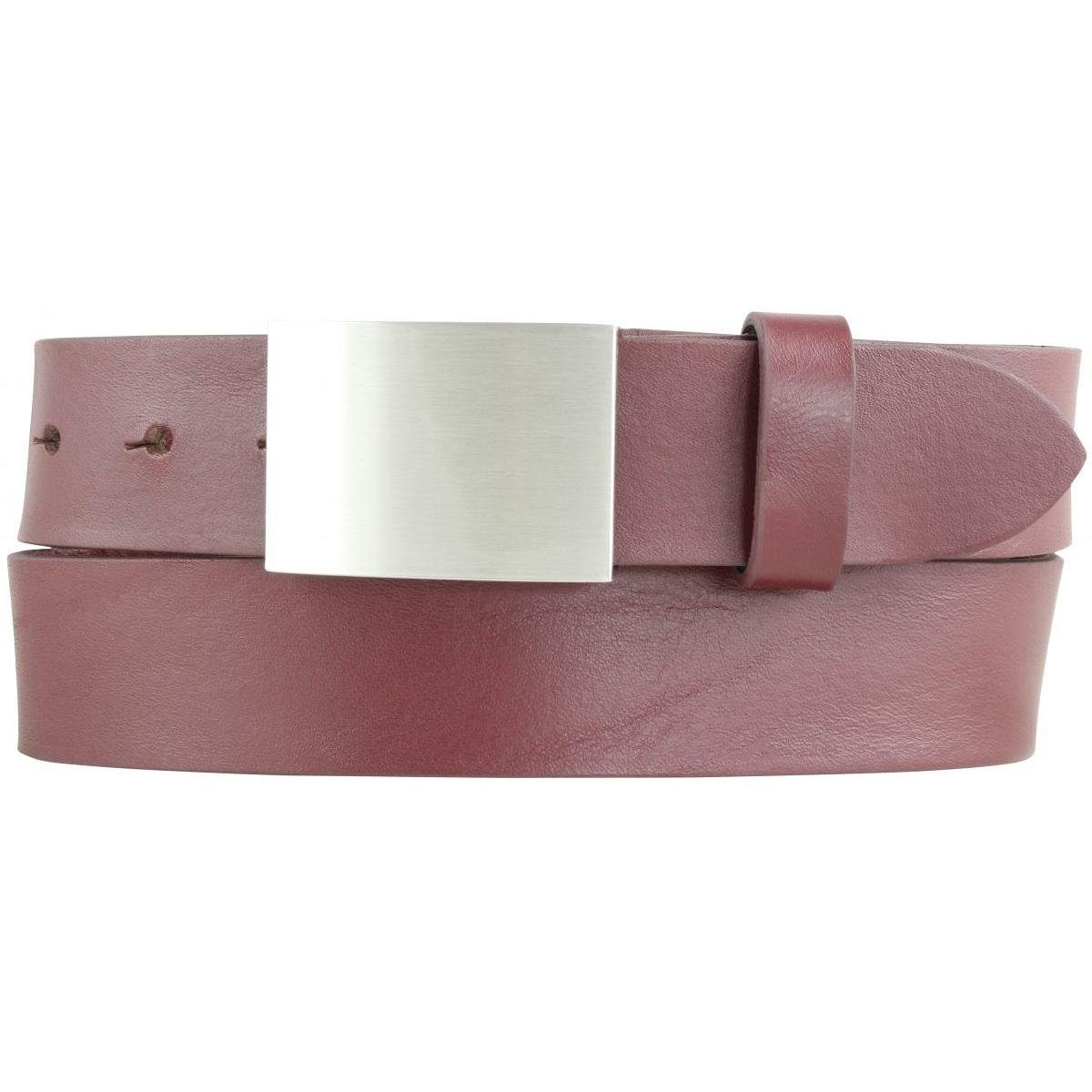 Ledergürtel Gürtel aus Vollrindleder 3,5 cm - Jeans-Gürtel für Damen Herren 35mm -