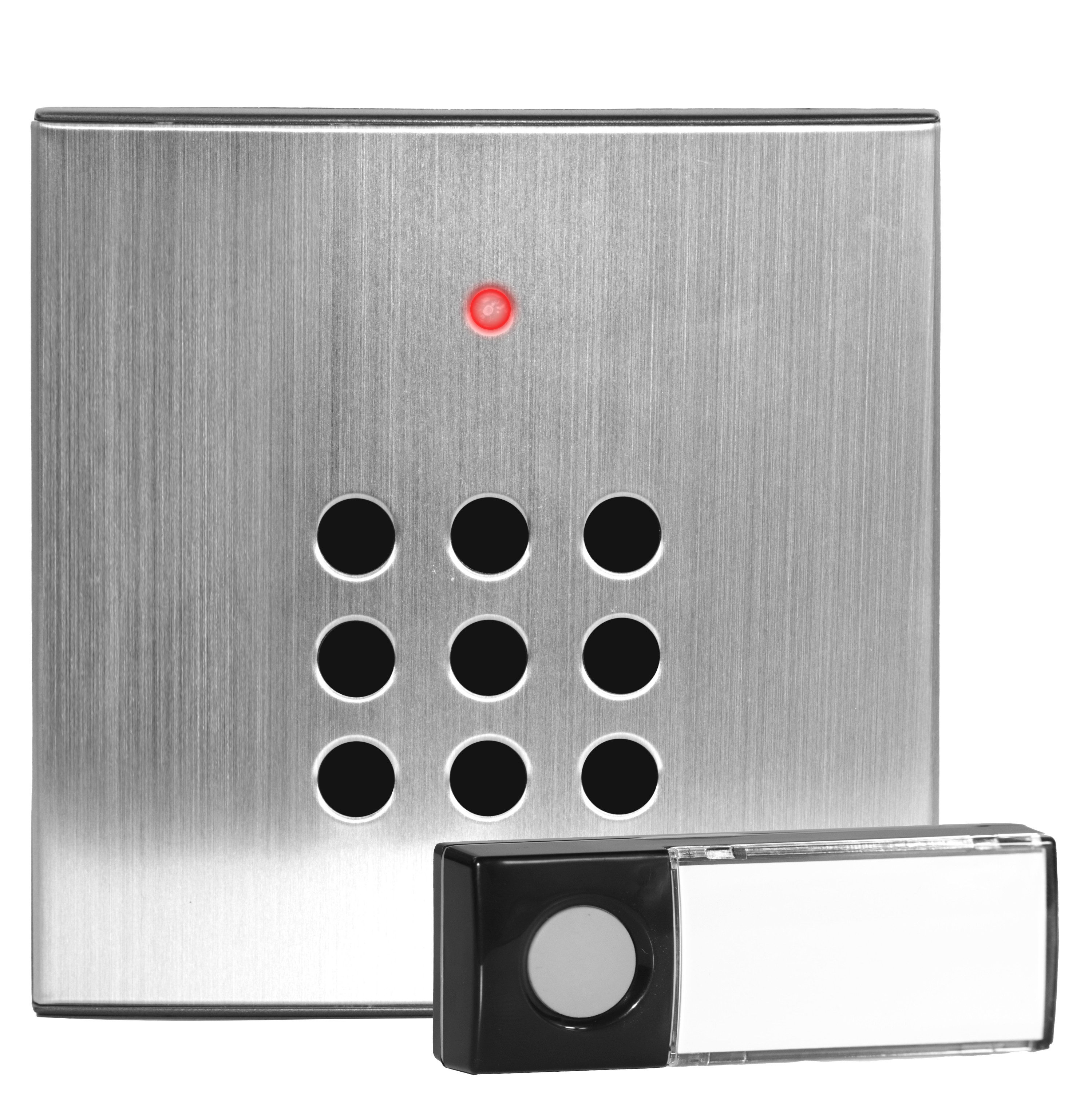 Heidemann Funk-Türgong Heidemann Funkgong-Set HX Style Lautstärke bis 88 dB Reichweite ca.