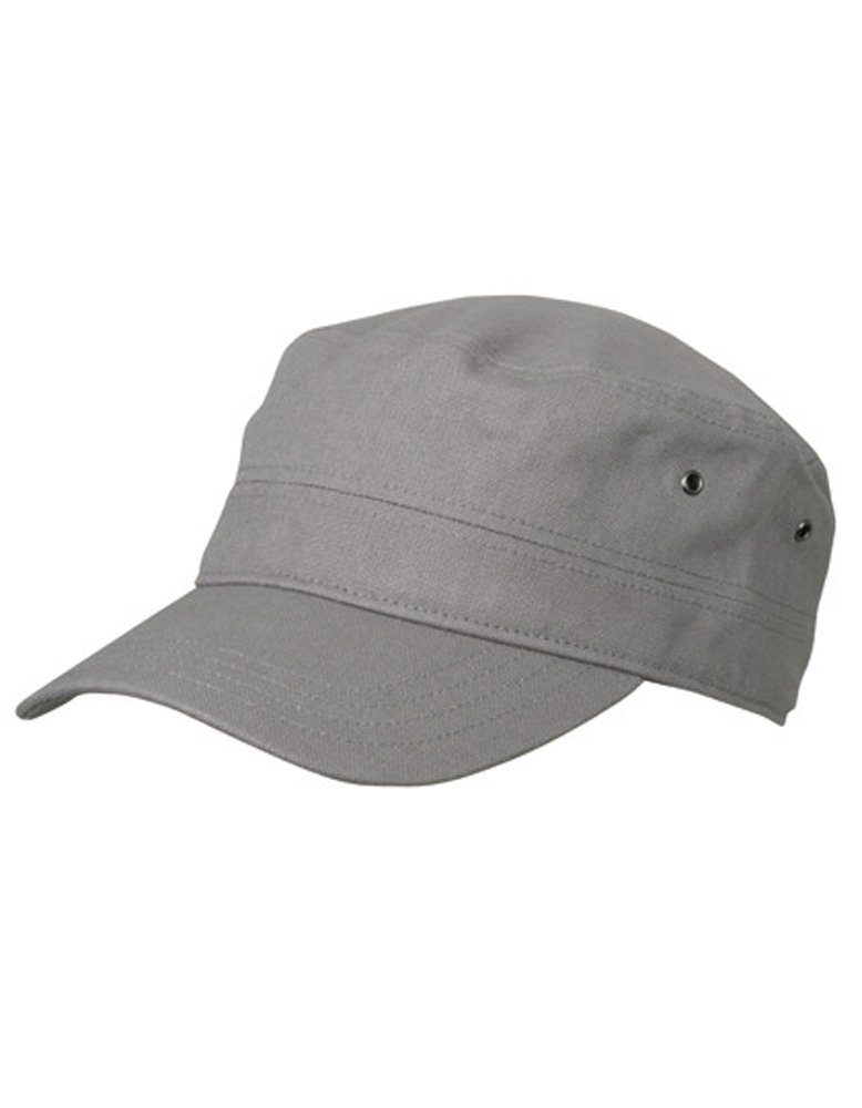 Myrtle Grey Cap robustem Cuba-Cap Army Beach Militar-Stil aus Dark Cap Trendiges Baumwollcanvas im