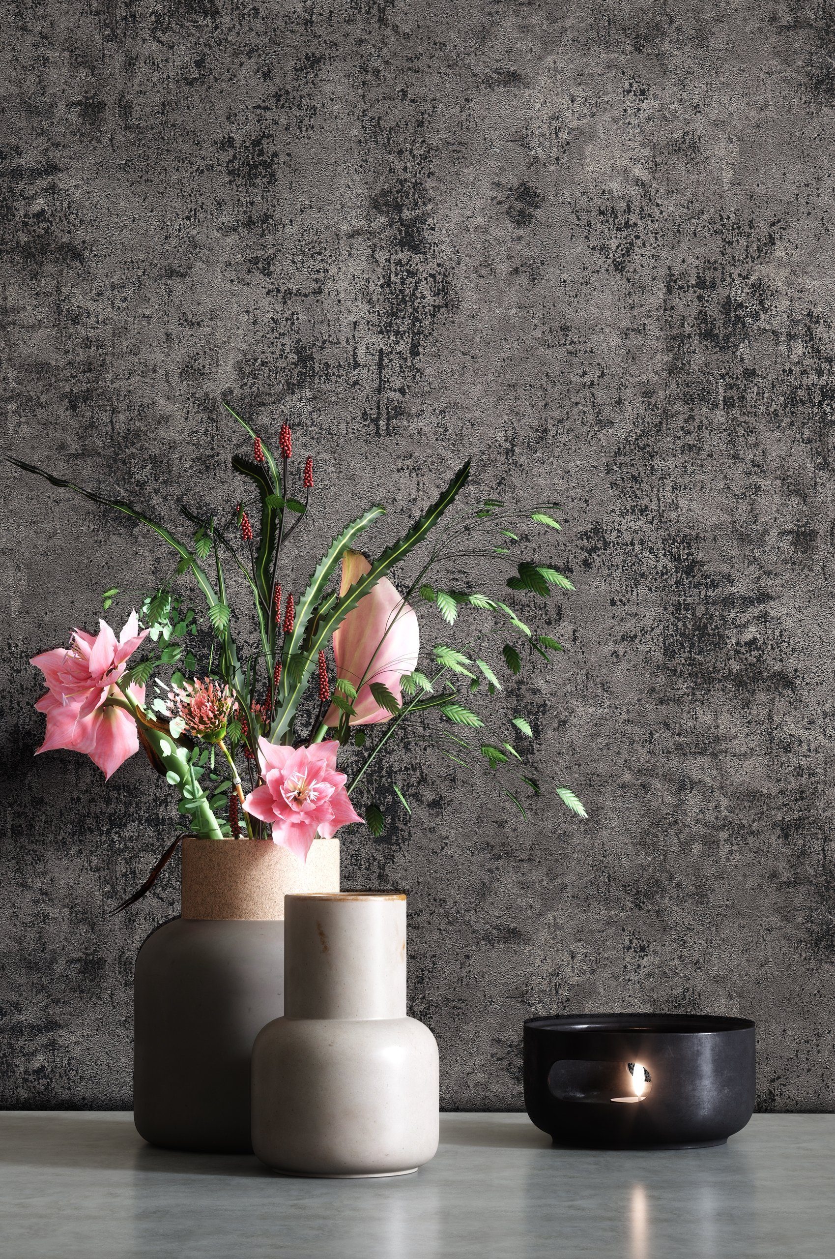 Newroom Vliestapete Uni3 Tapete Uni Leicht Glänzend,Struktur,Monochrom, Sch günstig online kaufen