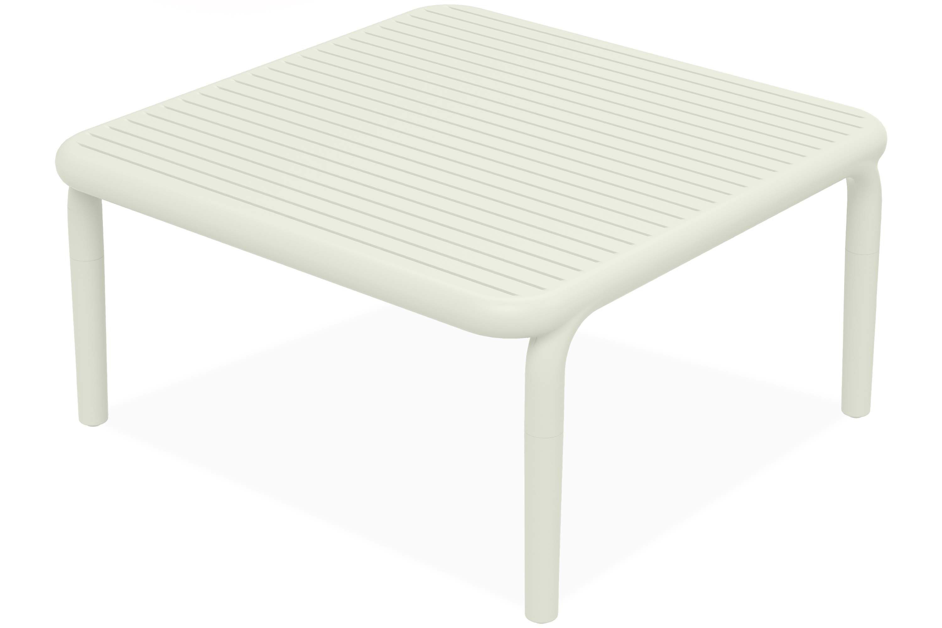 KONSIMO® Gartentisch FICCARI Balkontisch Outdoor Kaffeetisch, hergestellt in der EU, Wetterfestes Material, 100% recycelbar, Gartenmöbel, Höhe: 40,5 cm