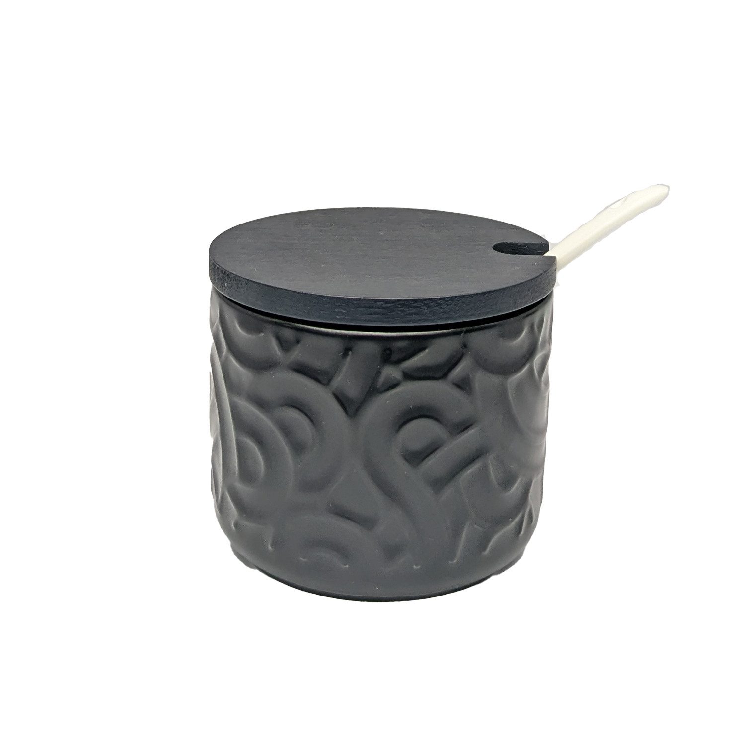 Morleos Zuckerdose Keramikdose Ø8,5x7 cm schwarz, Keramik, (Set, 3-tlg., Keramikdose), Keramikdose