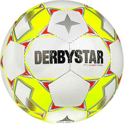 Derbystar Fußball Futsalball Apus S-Light, Wasserabweisendes und glänzendes Polyurethan-Material (PU)