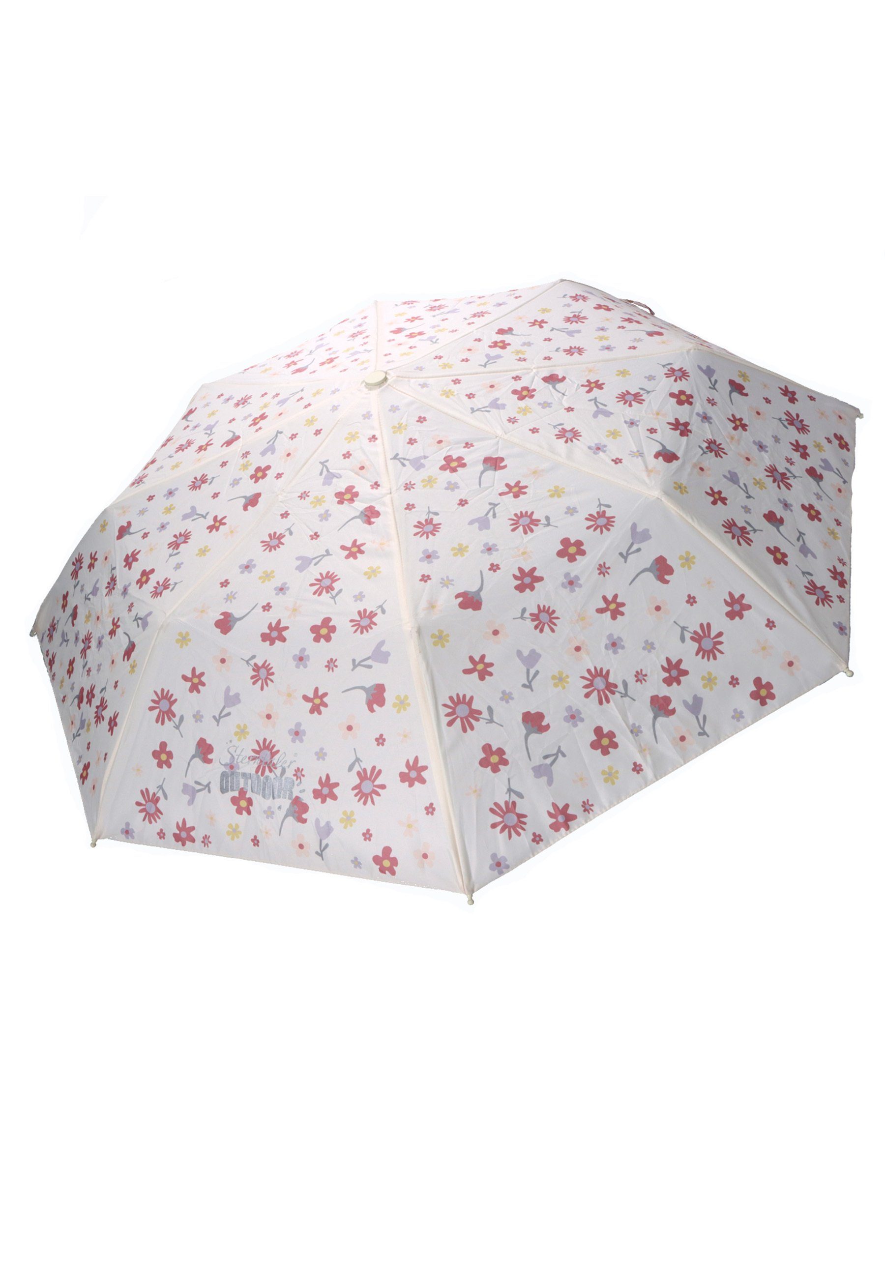 Sterntaler® Stockregenschirm Taschenschirm Blumenwiese, Kinderschirm Motiven, für süßen Kinder Kuppelschirm mit