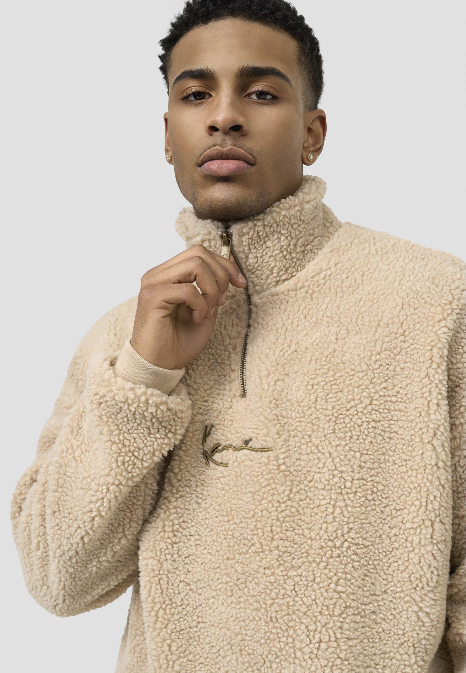 Karl Kani Sweater Karl Kani Herren KM213-063-1 Small Signature Teddy Troyer (1-tlg)