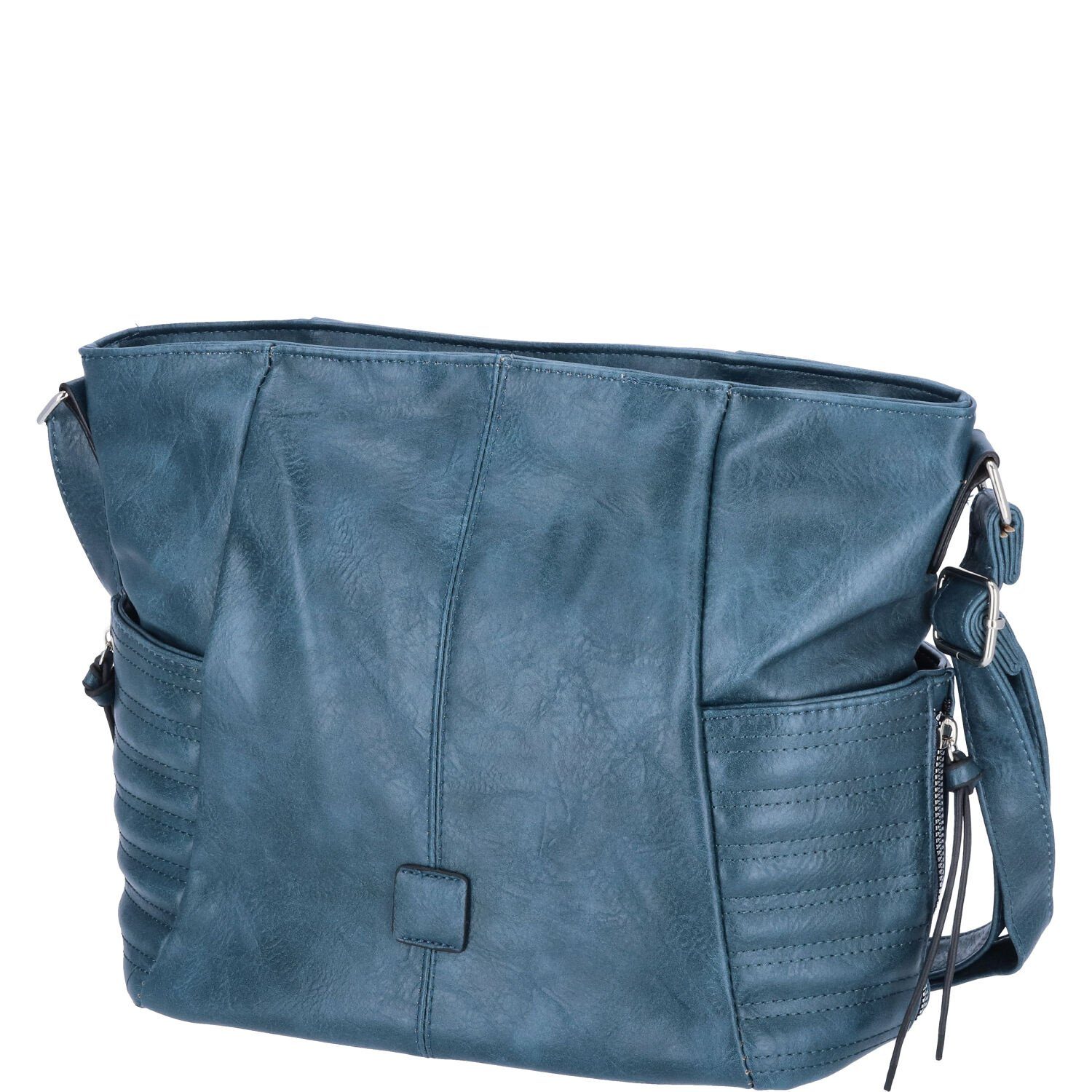 Antonio Umhängetasche Antonio Damen Handtasche blau (1-tlg)