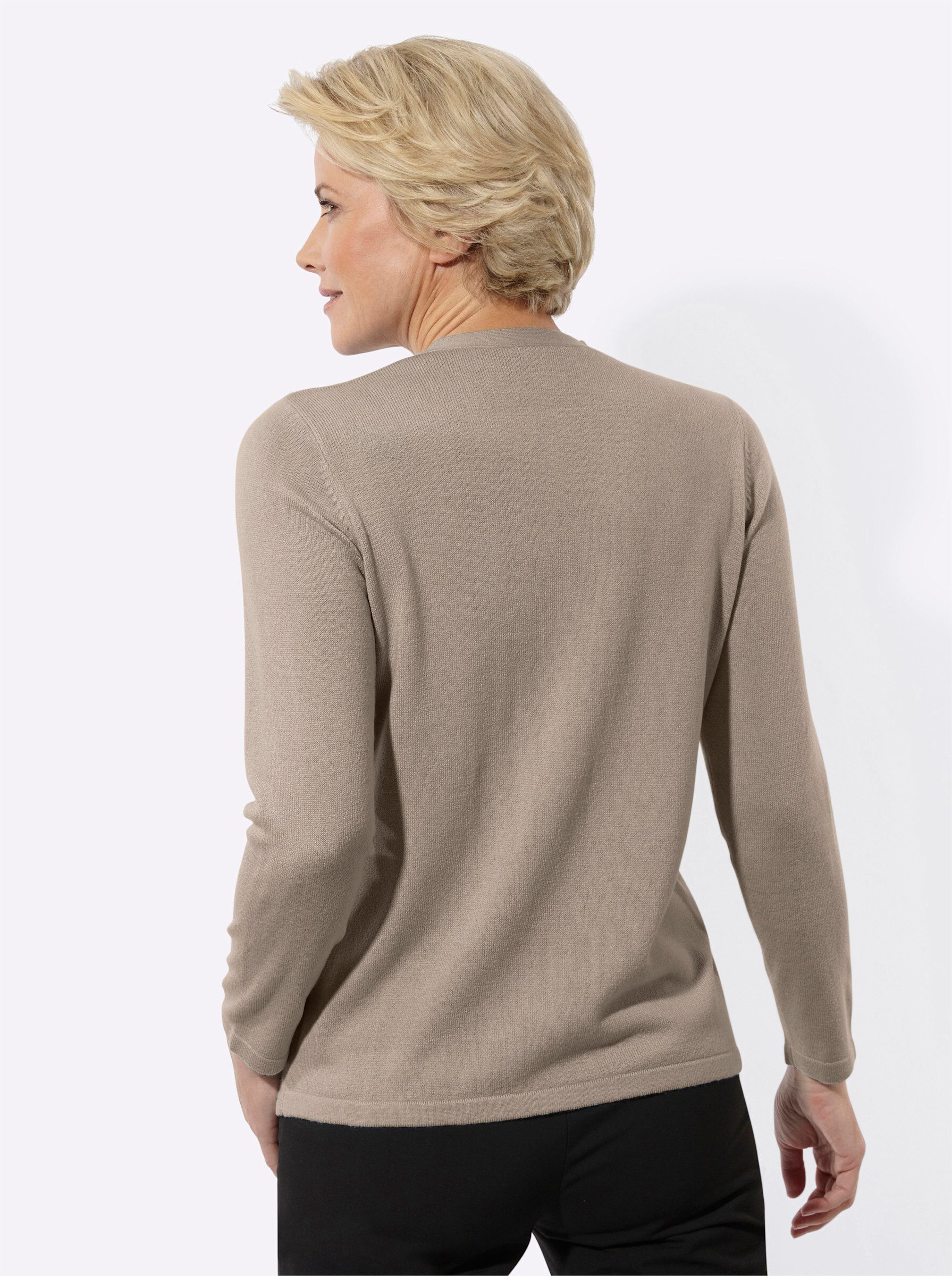 Witt Strickpullover 2-in-1-Pullover Langarm Ajour, Jersey günstig online kaufen