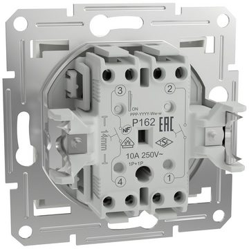 SCHNEIDER Schalter Schneider Electric Doppeltaster Asfora Weiß (RAL 9003) EPH1170121D