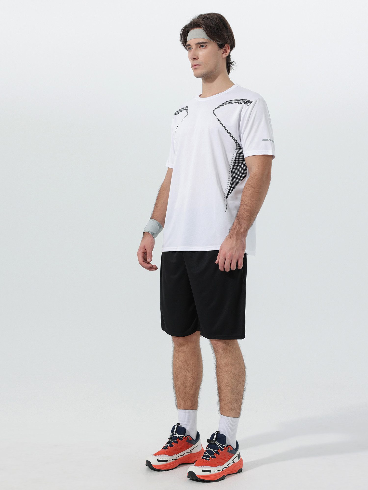 YOUTHUP Sportanzug, Herren Sportanzug Kurzes Set Outfits Fitnessstudio Athletik