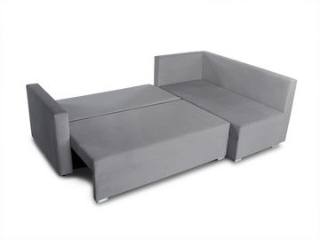 Sofnet Ecksofa Filo, mit Schlaffunktion und Bettkasten, L-Form Couch, Polstersofa, Schlafsofa