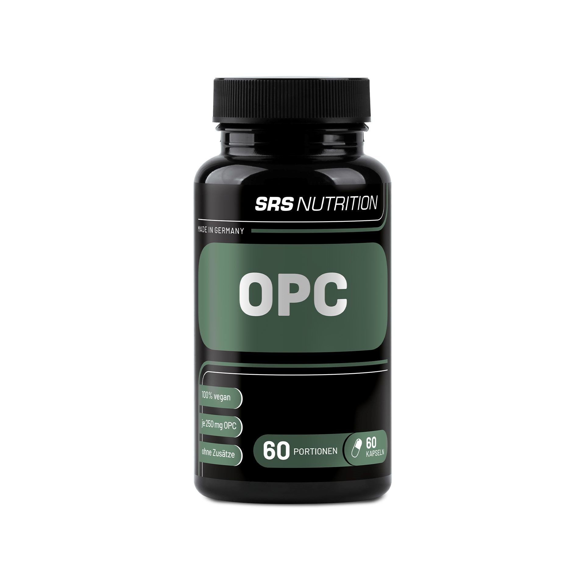 SRS NUTRITION SRS Nutrition OPC 60 Kapseln Traubenkernextrakt Kapseln, 37,32 g
