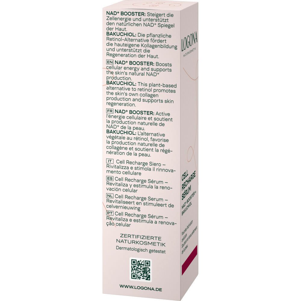 LOGONA Gesichtspflege Cell Recharge Serum, 30 ml