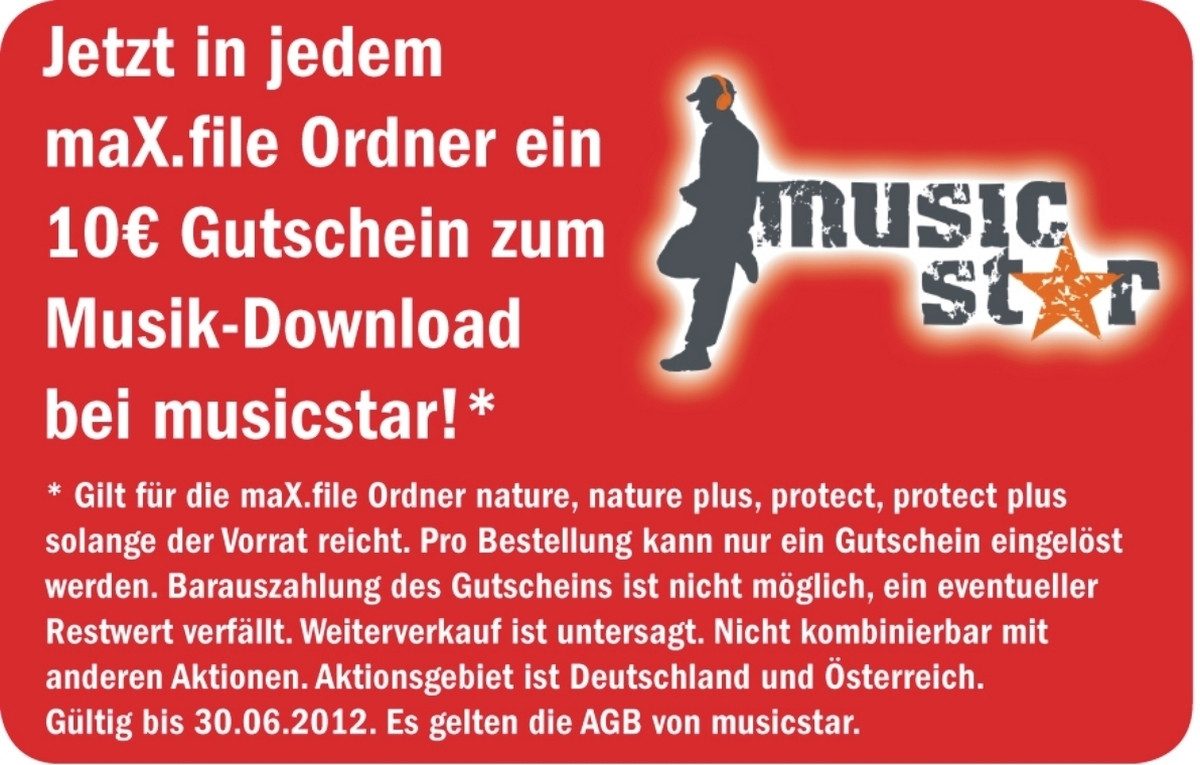 Herlitz Aktenordner Папки з файлами Kunststoff A5 quer maX.file protect 75mm schwarz