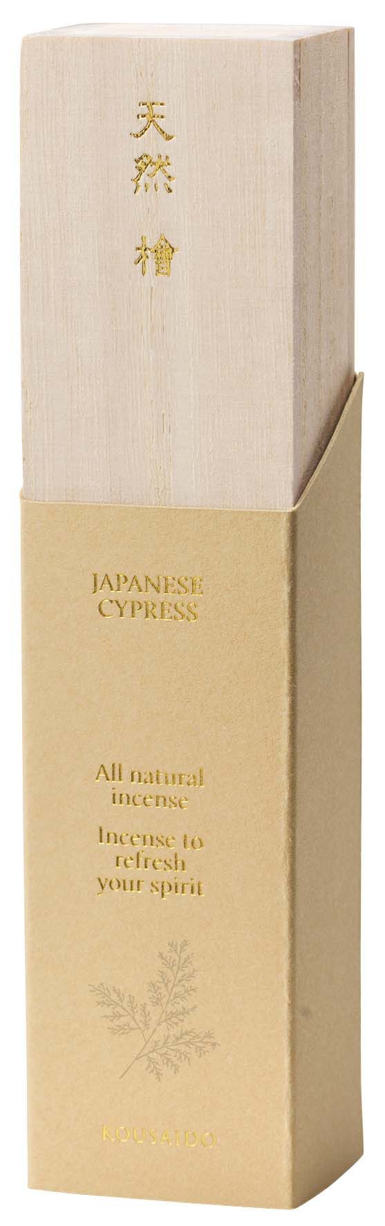 Kousaido Räucherstäbchen Hichwertige Natürliche Zypresse Räucherstäbchen Import aus Japan (1-St)