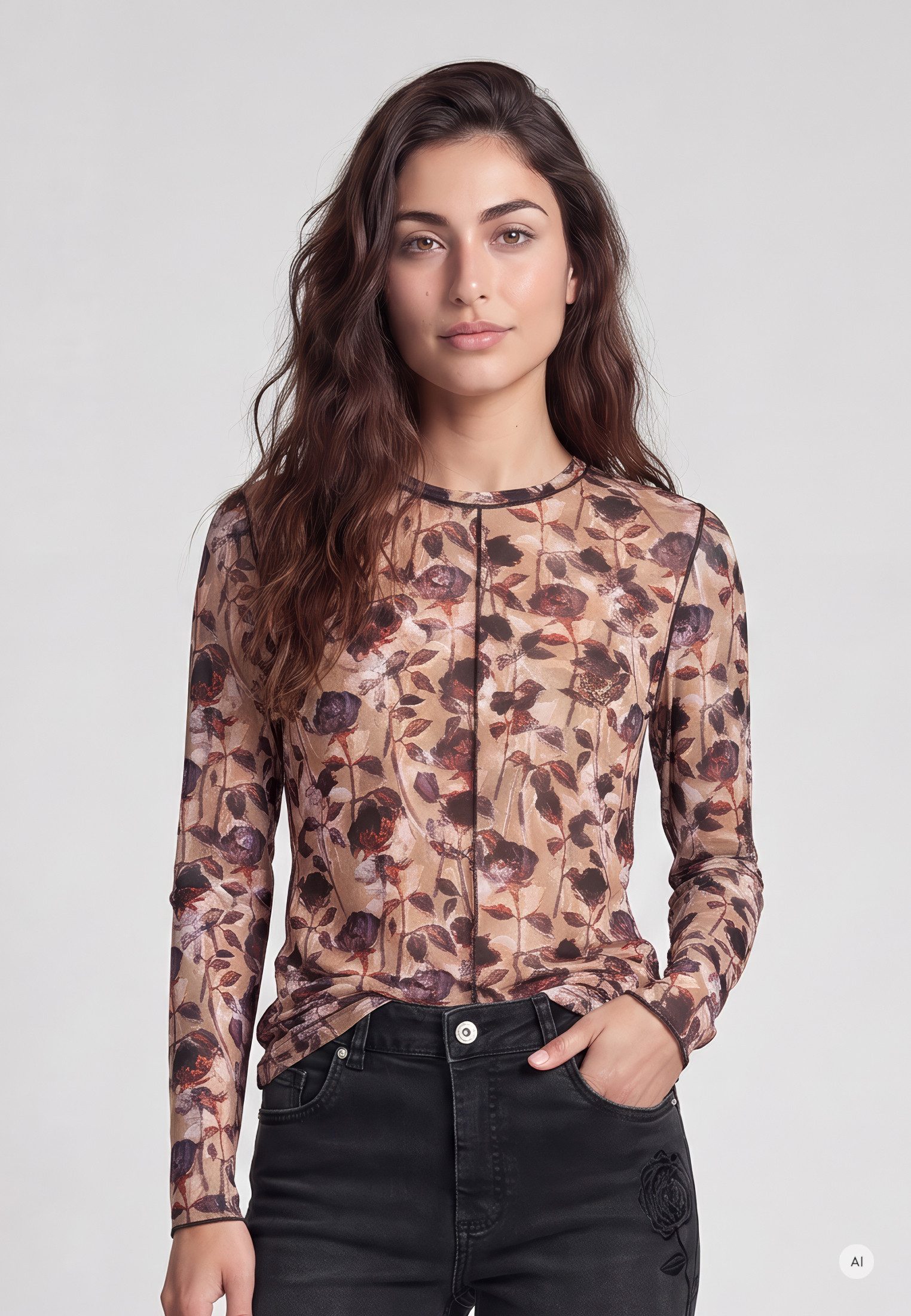 MARC AUREL Shirtbluse mit floralem Print