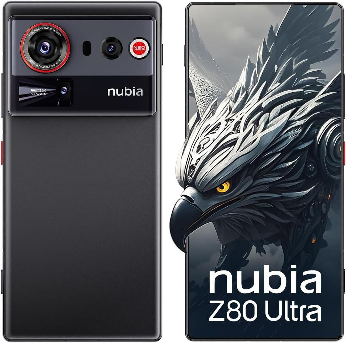 Nubia ZTE Nubia Z80 Ultra 5G Handy, 512GB/16GB RAM, Snapdragon 8 Elite Gen 5 Smartphone (6.85 Zoll, 512 GB Speicherplatz, 50 MP Kamera)