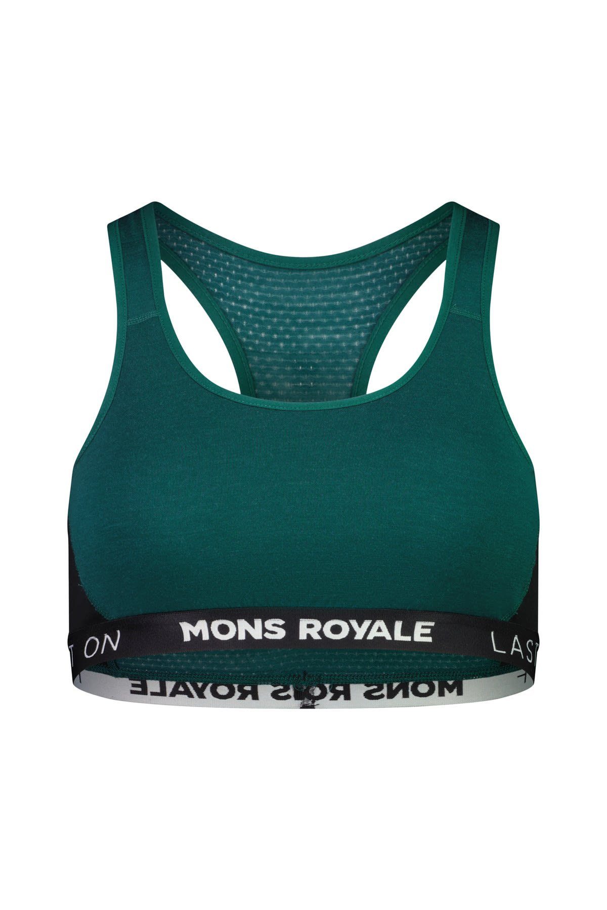 Mons Royale Sport-BH Mons Royale W Sierra Sports Bra Damen Sport-BH Evergreen
