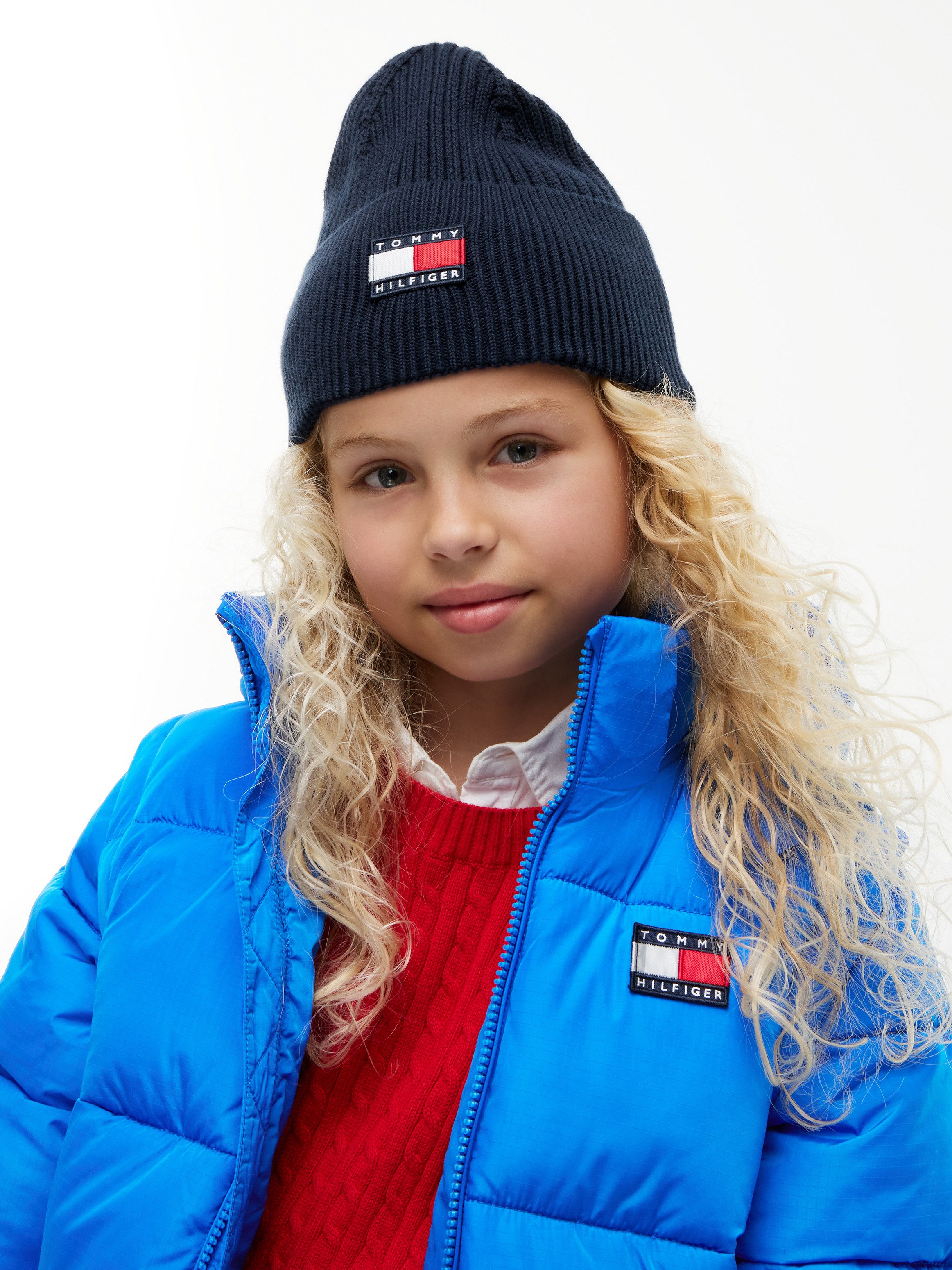 Tommy Hilfiger Beanie HERITAGE FLAG BEANIE Regular fit mit Markenlogo – Bild 5 von 5