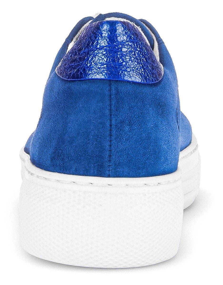 Gabor FLORENZ Plateausneaker, Freizeitschuh, Halbschuh, Schnürschuh mit dez günstig online kaufen