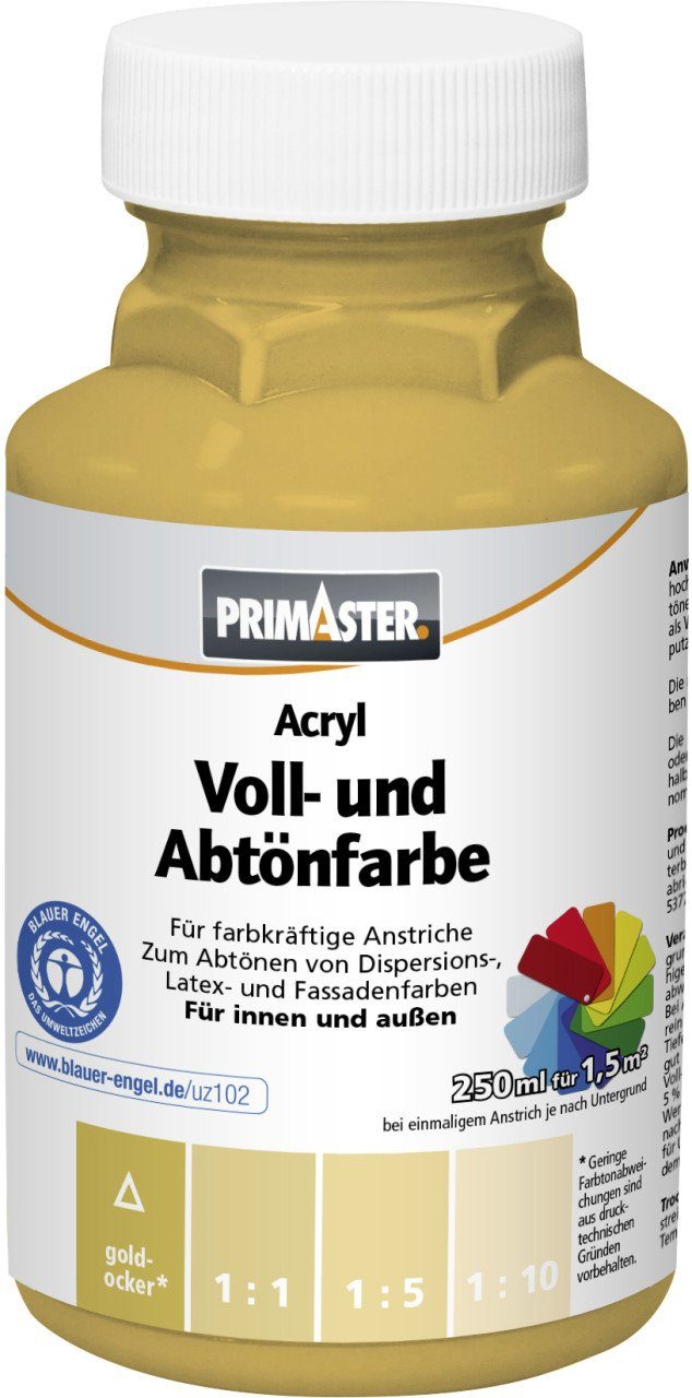 goldocker Voll- Vollton- Primaster und Abtönfarbe und Abtönfarbe Primaster ml 250