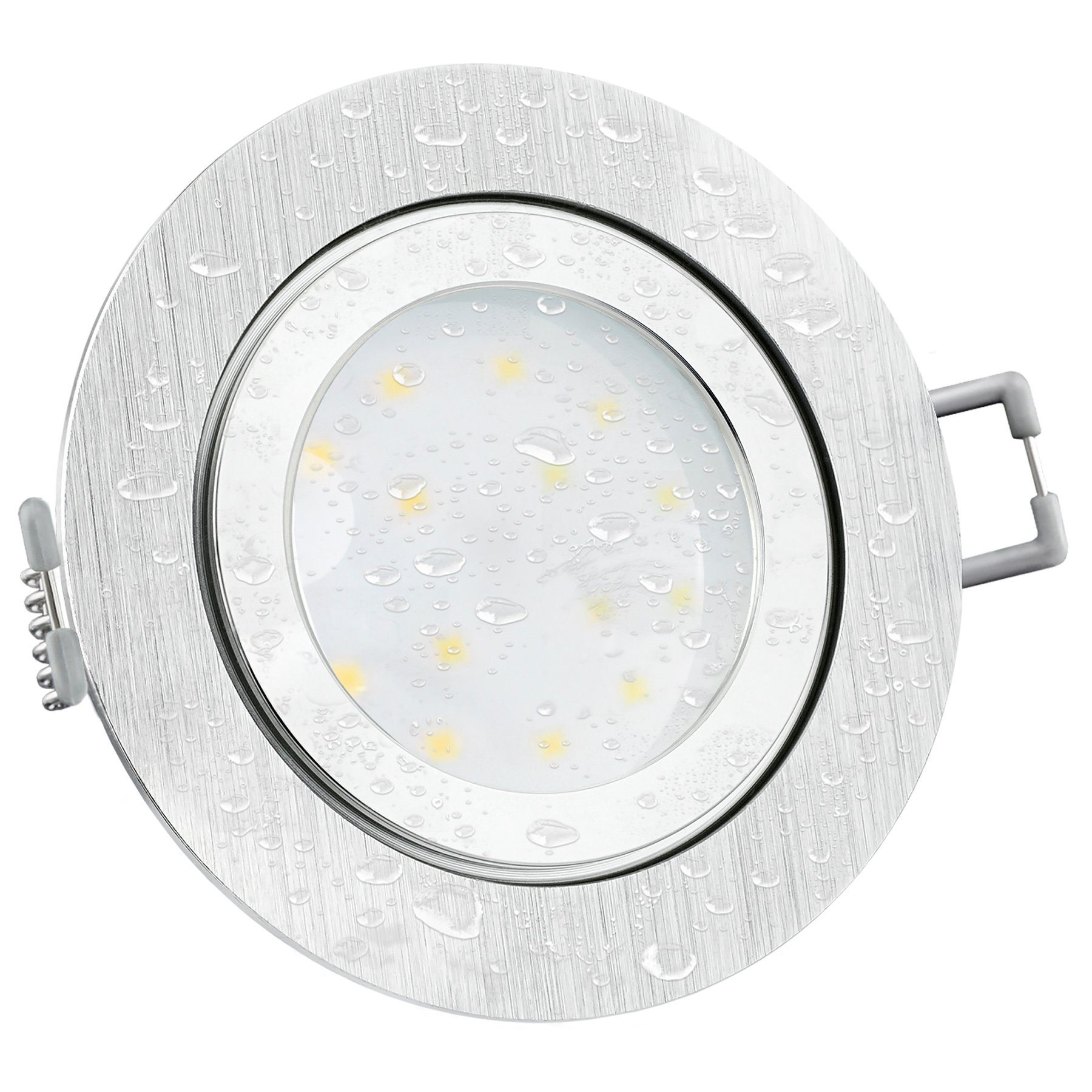 flach Neutralweiß Dim LED, mit IP44 Außen-Deckenleuchte RW-2 fourSTEP SSC-LUXon LED-Einbauleuchte Alu rund