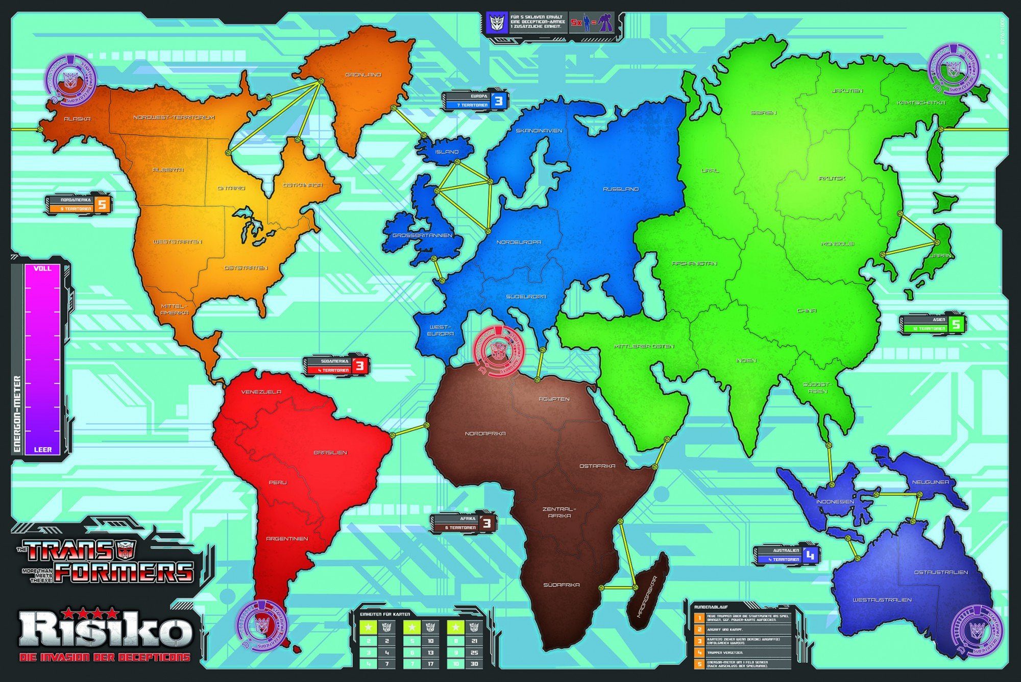 Winning Moves Spiel Risiko Transformers retro, Brettspiel