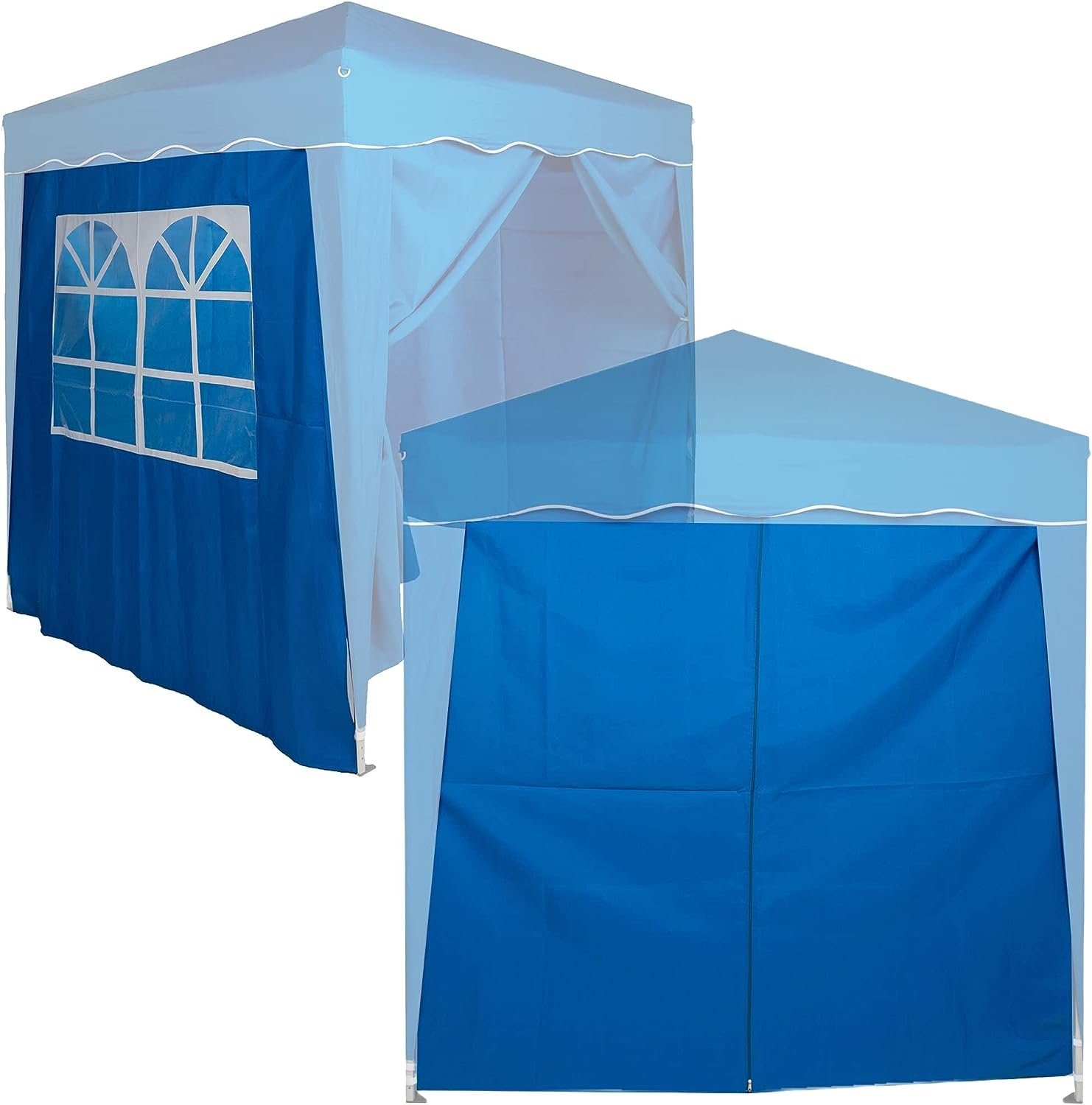 Defactoshop Pavillonseitenteil 2X Seitenteile für 2x2 m mit Seitenwand oder  300x180cm für 3x3 m, Passen für Pavillon 2x2m, 3x3m oder 3x6m