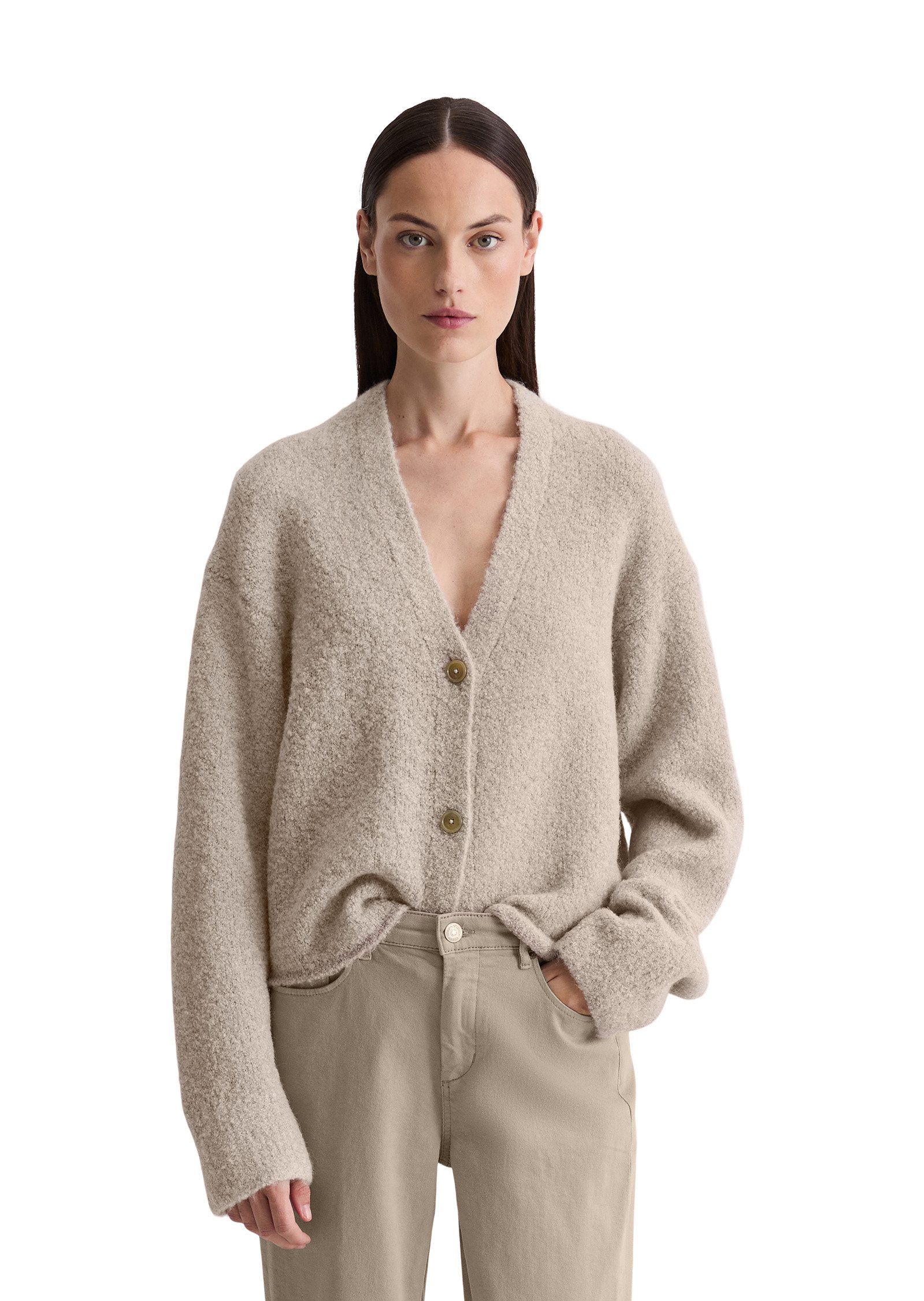 Marc O'Polo Cardigan aus Schurwolle-Alpakawolle-Mix