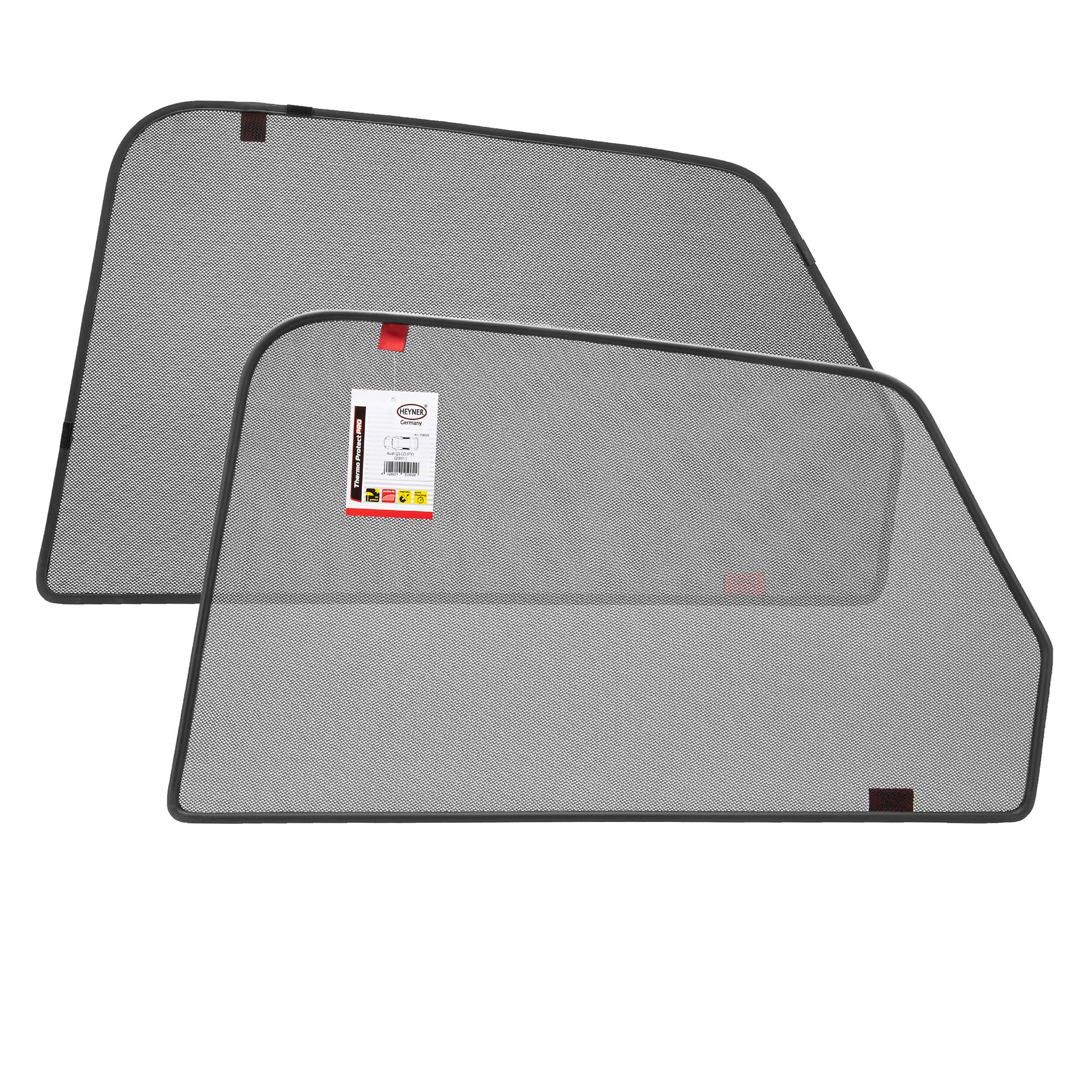 HEYNER Autosonnenschutz Sonnenschutz für Audi Q5 (FY) ab 2017, 2er Set, Magnethalter, (2-St)