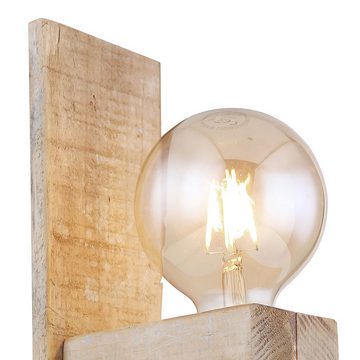 etc-shop Wandleuchte, Leuchtmittel nicht inklusive, Wandleuchte Landhausstil Wandlampe Holzlampe