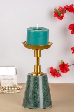 Qiyano Kerzenständer Kerzenständer Tilo 100 Grün / Gold
