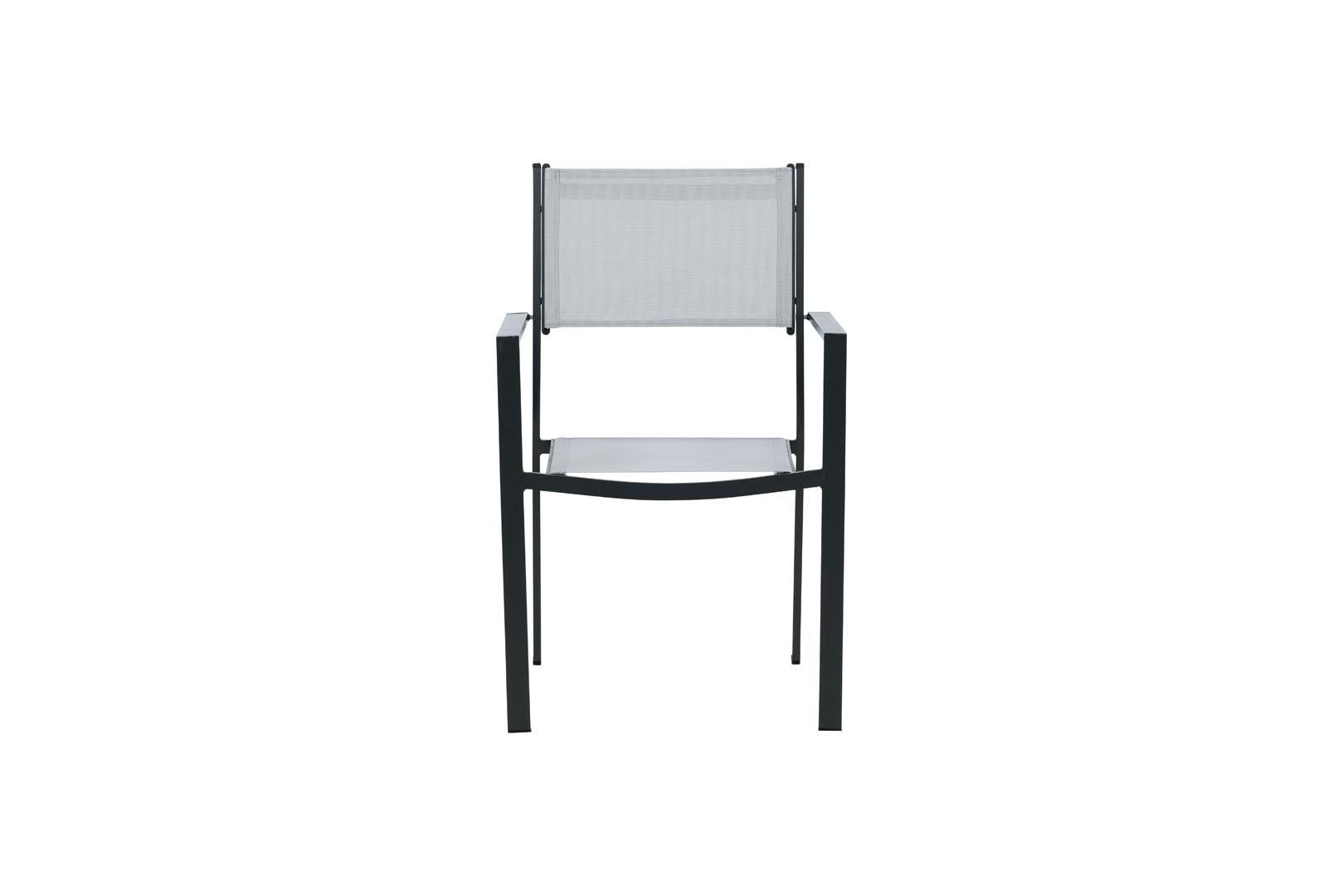 Gartenstuhl 2er Set Copacabana Gartenstuhl stapelbar grau, sch
