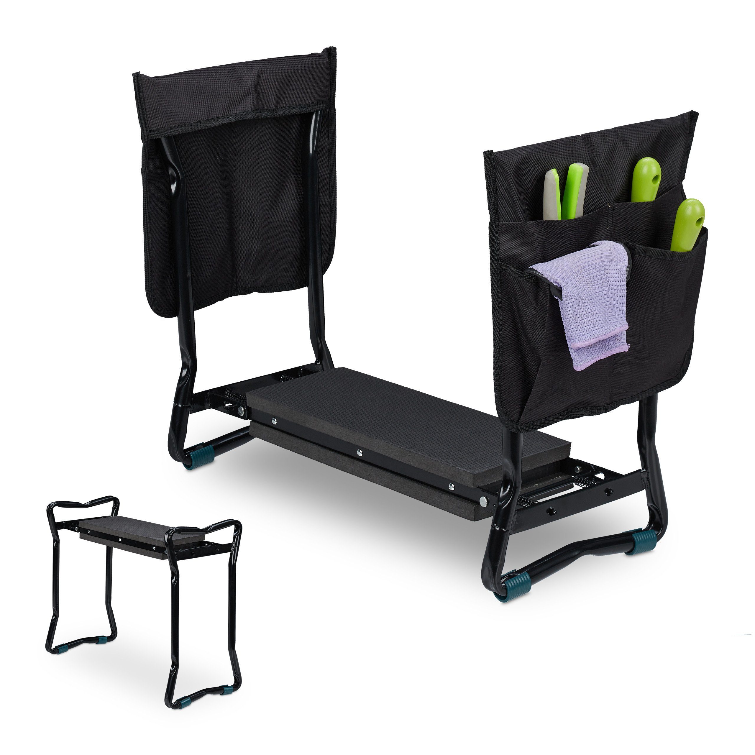 relaxdays Arbeitshocker Kniebank für Gartenarbeit günstig online kaufen