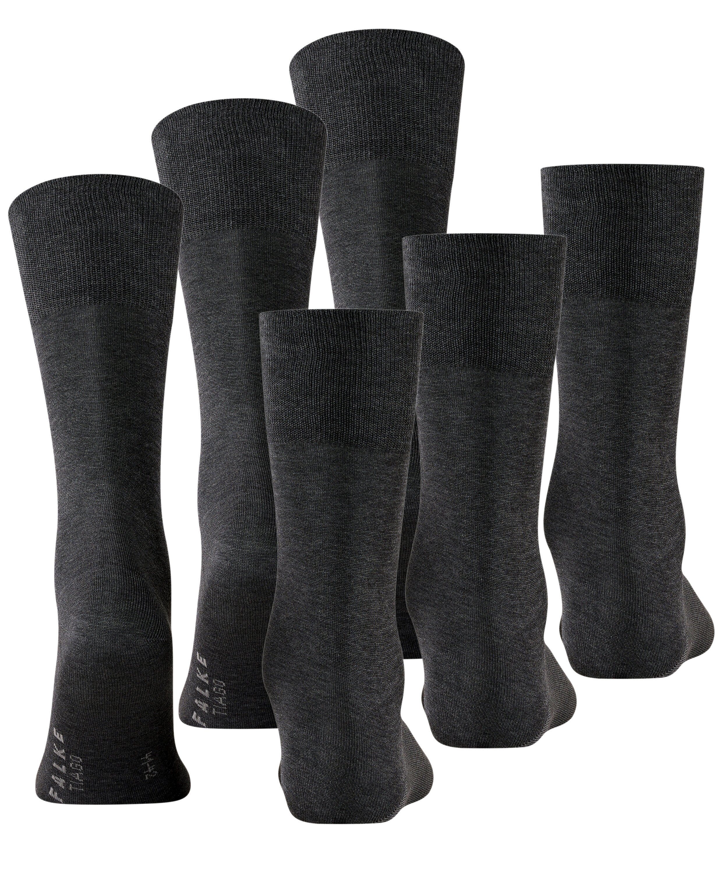 anthracite mel. Socken (3-Paar) Tiago 3-Pack FALKE (3095)