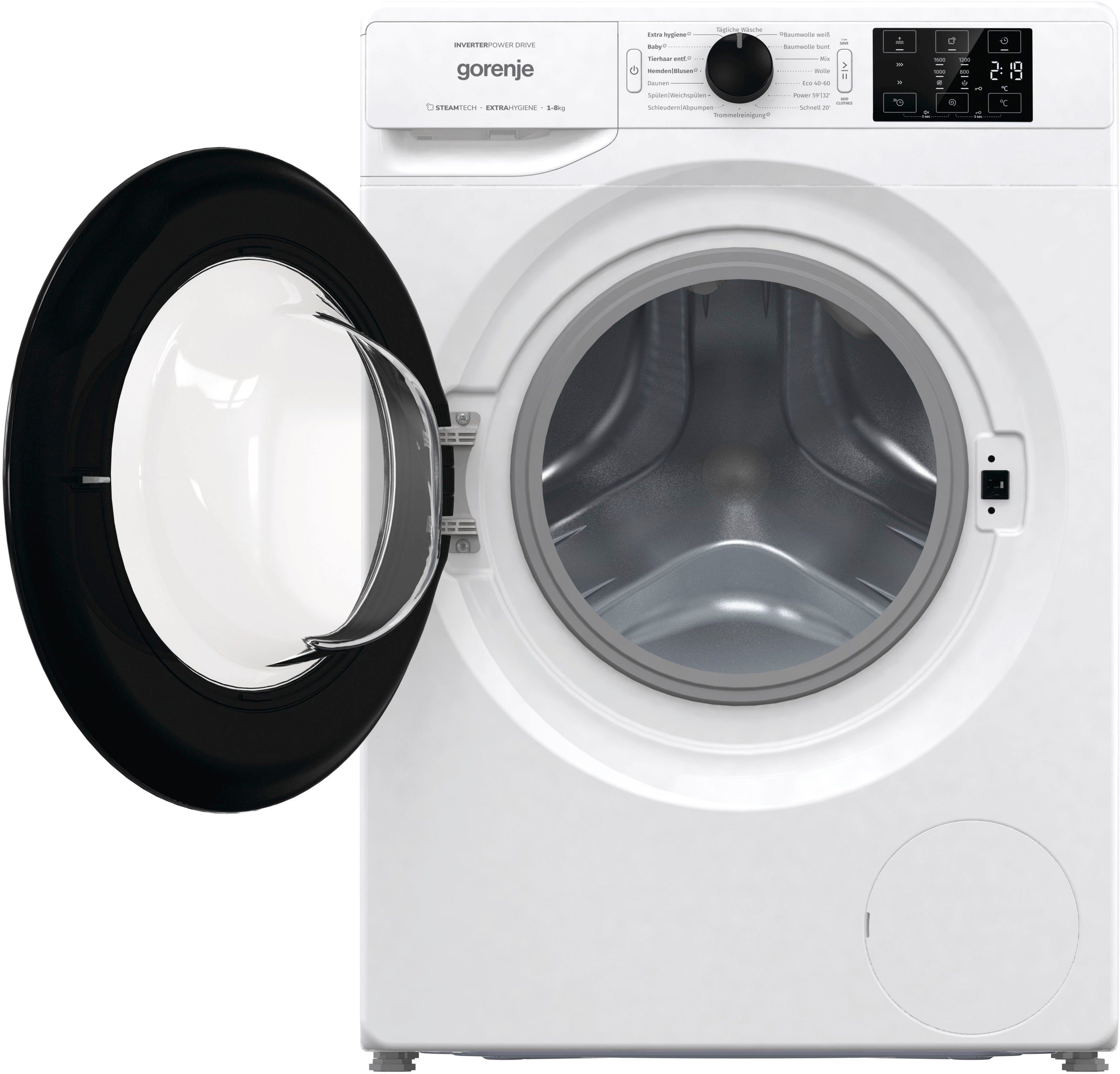 GORENJE Waschmaschine U/min kg, WNEI86APS, 1600 8
