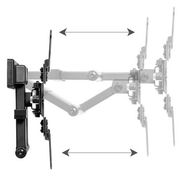 Pronomic FPWM-1342 Schwenkarm-Wandhalterung für LCD-TV-Geräte (13-42) TV-Wandhalterung, (bis 42 Zoll, Tragfähigkeit bis 20 kg, Für Fernseher von 33-107cm (VESA 75x75,100x100,200x100,200x200mm)