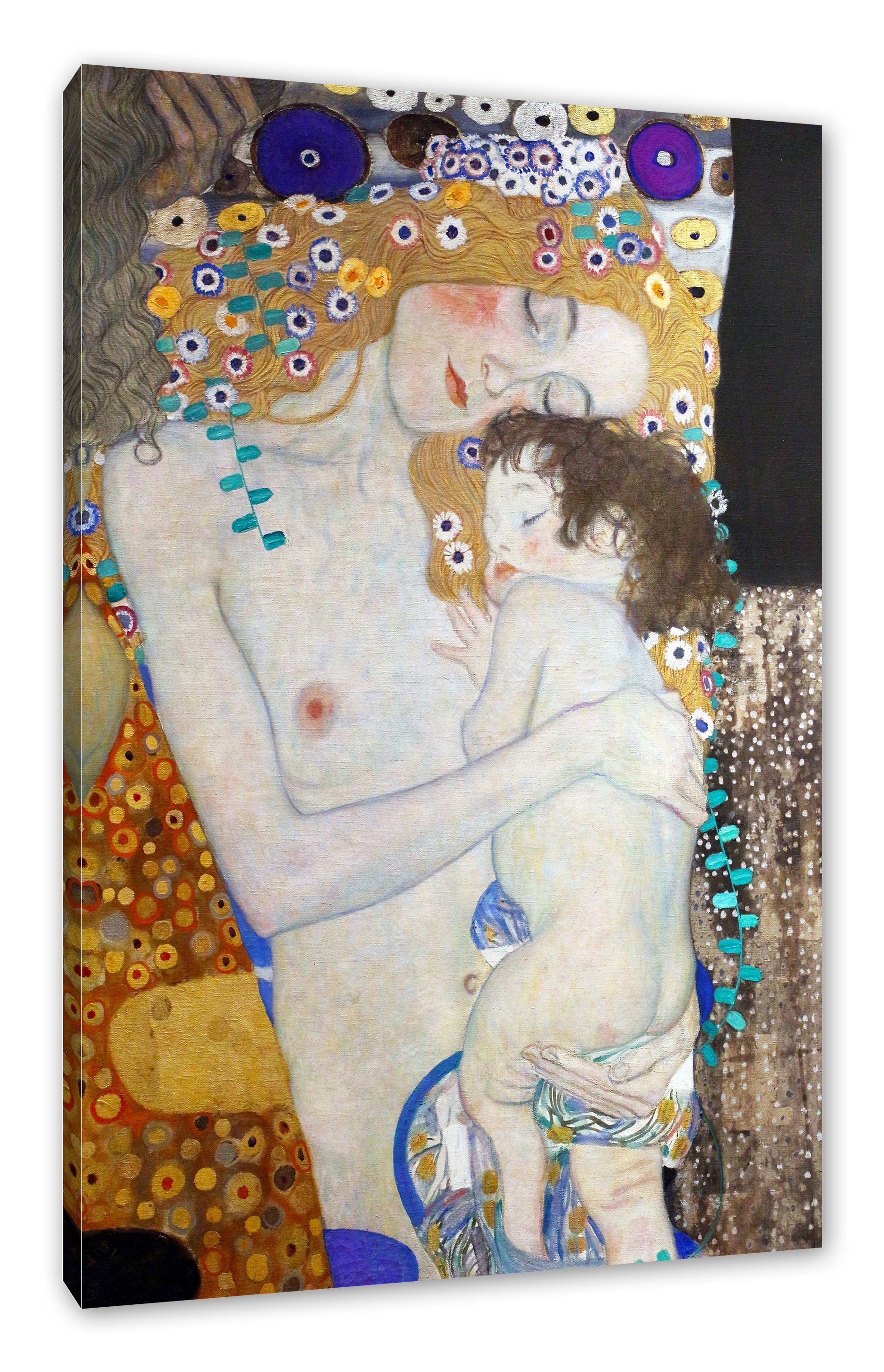 Pixxprint Leinwandbild Gustav Klimt - Die drei Lebensalter einer Frau, Gust günstig online kaufen