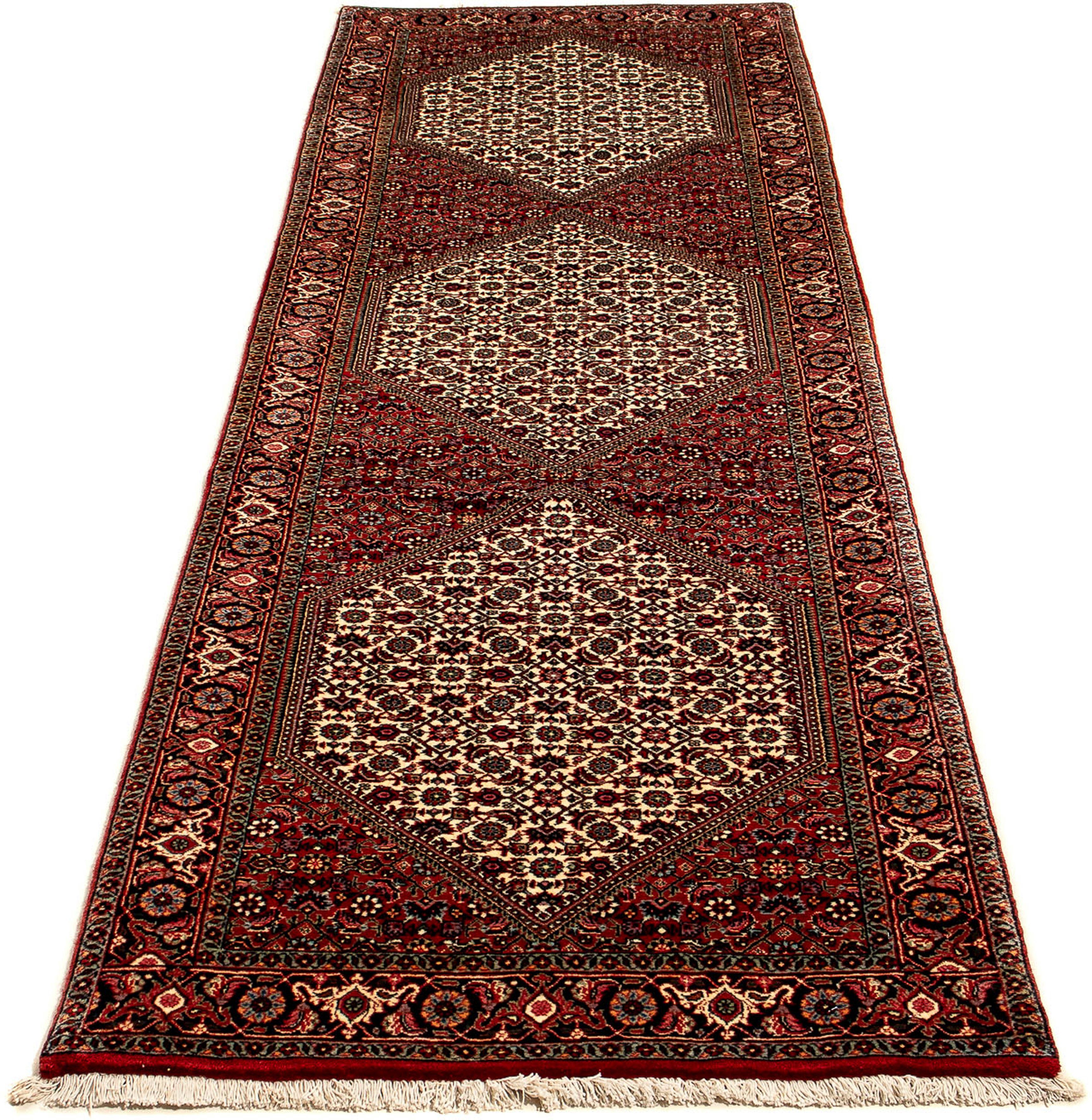 Orientteppich Perser - Bidjar - 284 x 80 cm - mehrfarbig, morgenland, rechteckig, Höhe: 15 mm, Wohnzimmer, Handgeknüpft, Einzelstück mit Zertifikat