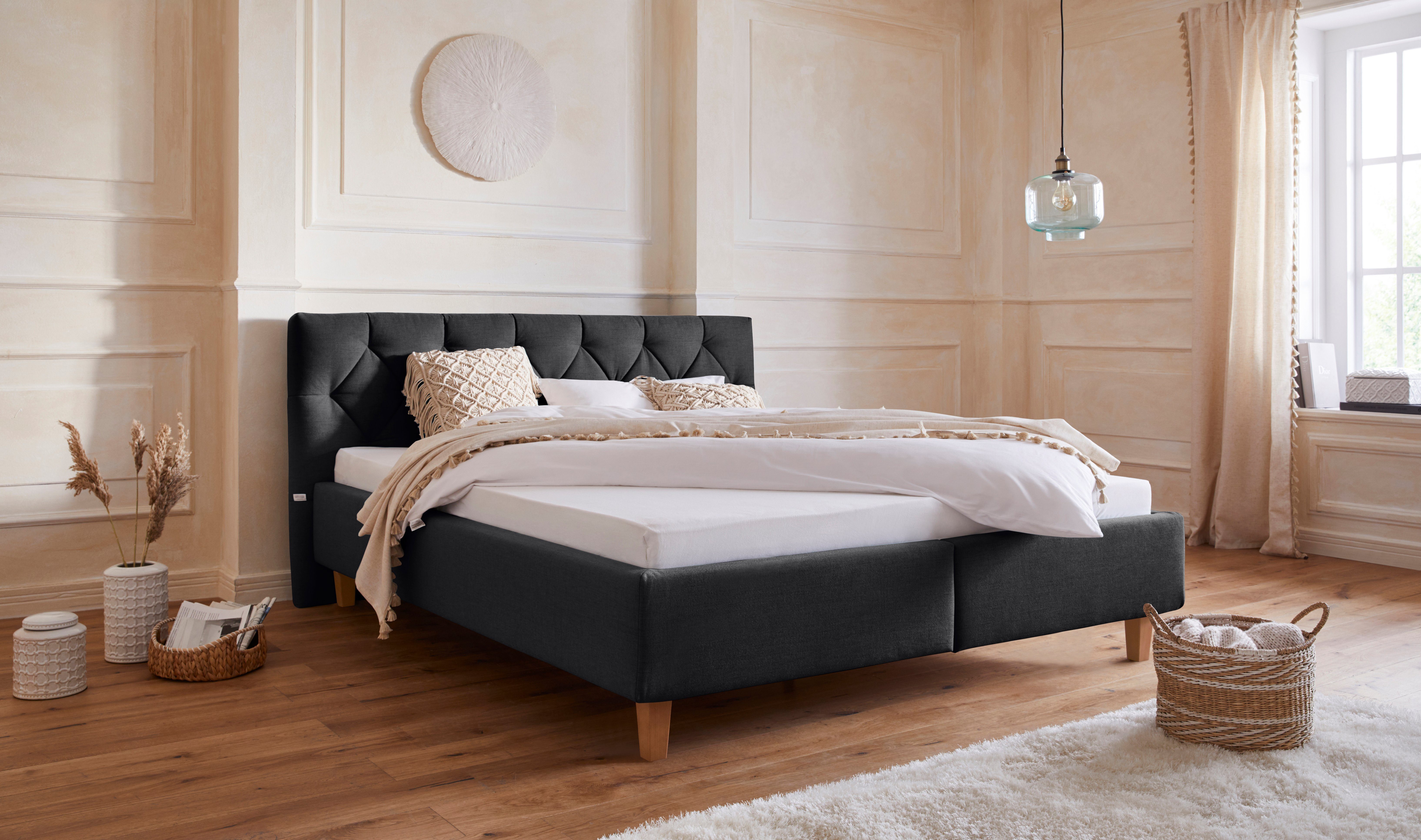 Guido Maria Kretschmer Home&Living Polsterbett "Sunley 140", Kreuzsteppung, günstig online kaufen
