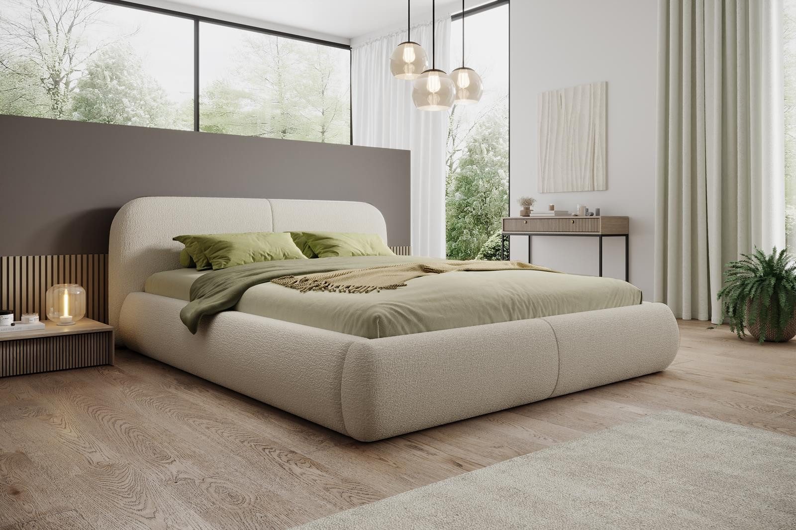 Compleo Polsterbett Doppelbett mit dicker Schaumstoffpolsterung, Premium Be günstig online kaufen