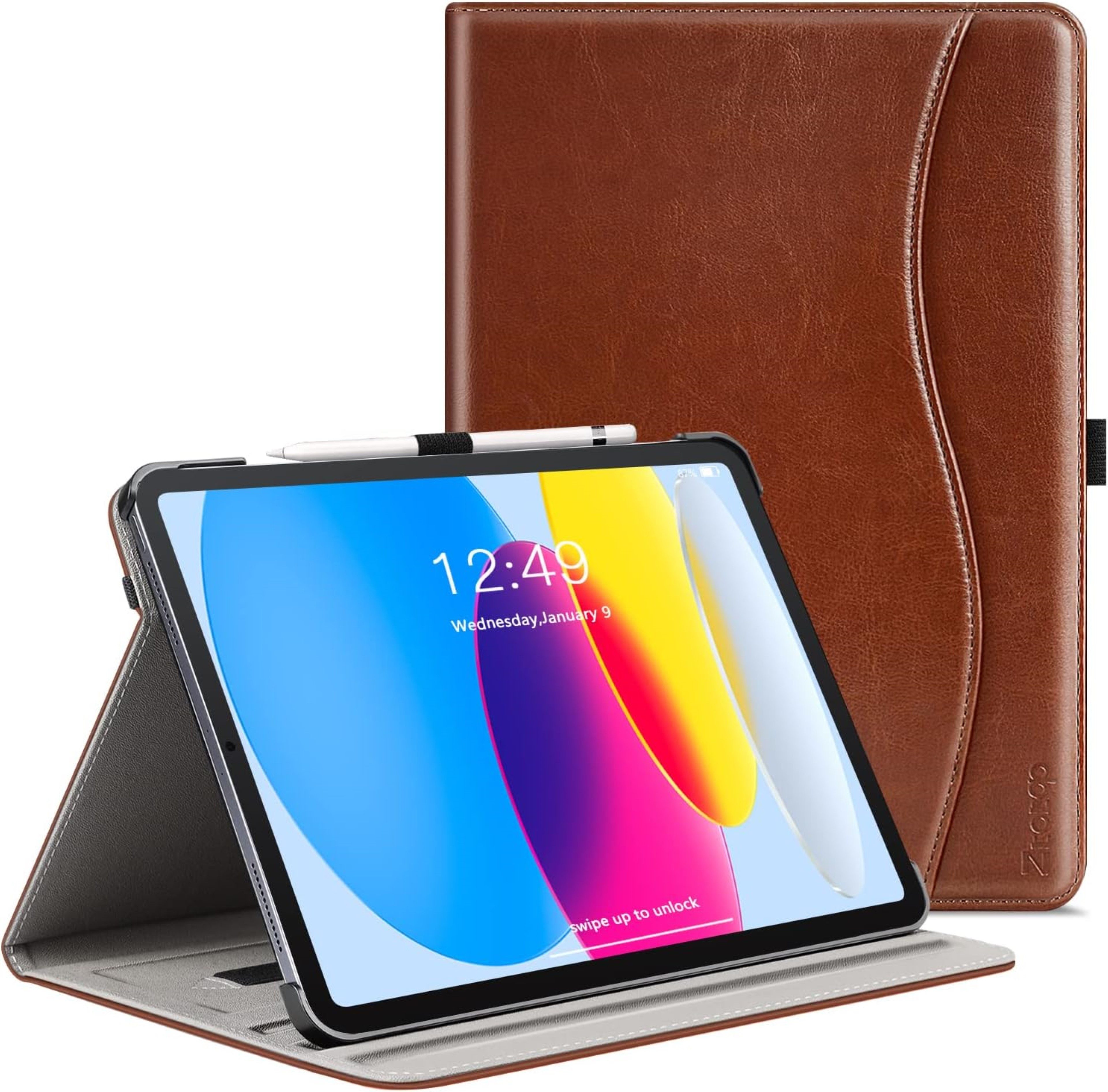 ZtotopCases Tablet-Hülle iPad 10. Gen. Hülle mit Standfunktion und magnetischem Verschluss 10,9 Zoll, Robuste iPad Hülle mit Standfunktion und Auto Sleep/Wake, langlebig