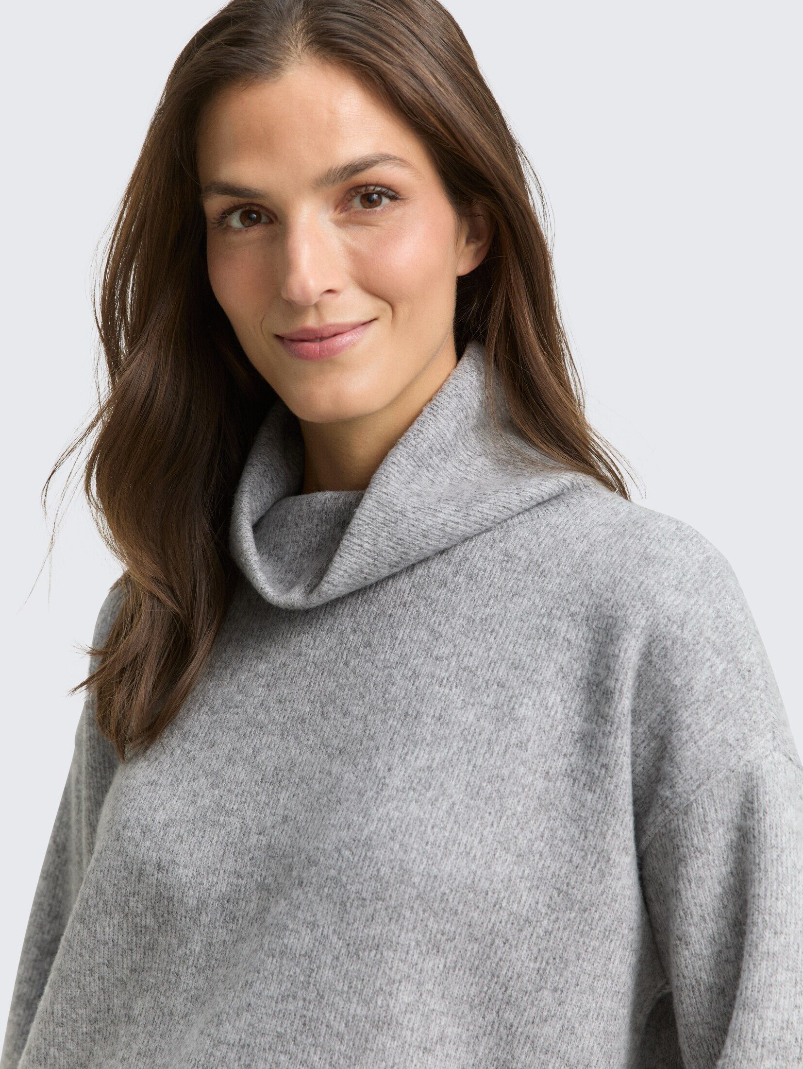 TOM TAILOR Sweatshirt Strick & Sweatshirts Loose Fit Sweatshirt mit Rollkragen