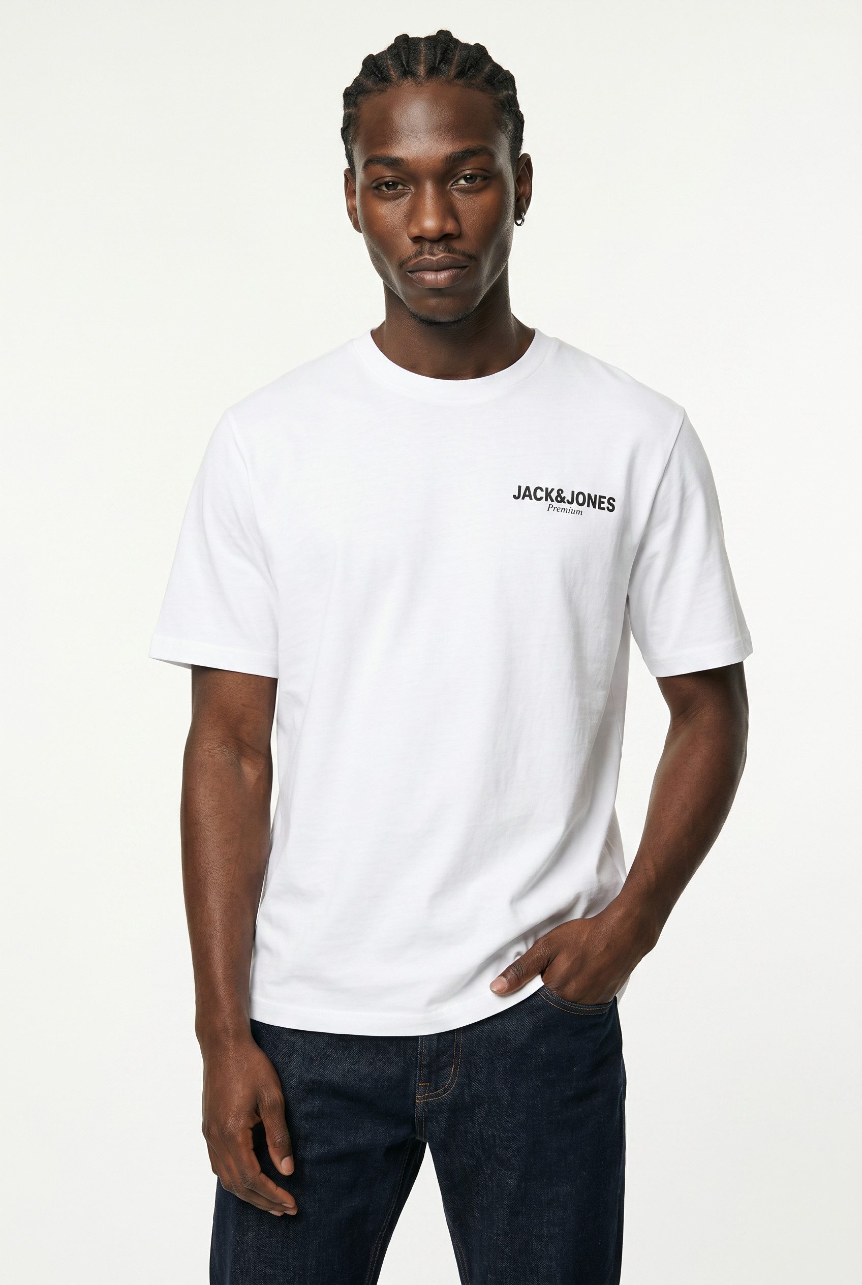 Jack & Jones T-Shirt JPRBLAOSCAR SS TEE FST mit Logo Schriftzug