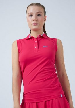 SPORTKIND Funktionsshirt Golf Polo Shirt ärmellos Mädchen & Damen pink