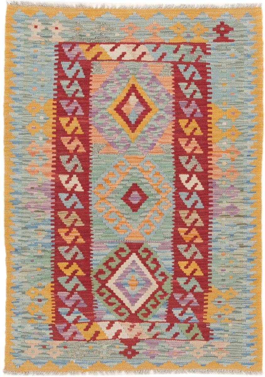 Orientteppich Kelim Afghan 84x117 Handgewebter Orientteppich, Nain Trading, rechteckig, Höhe: 3 mm