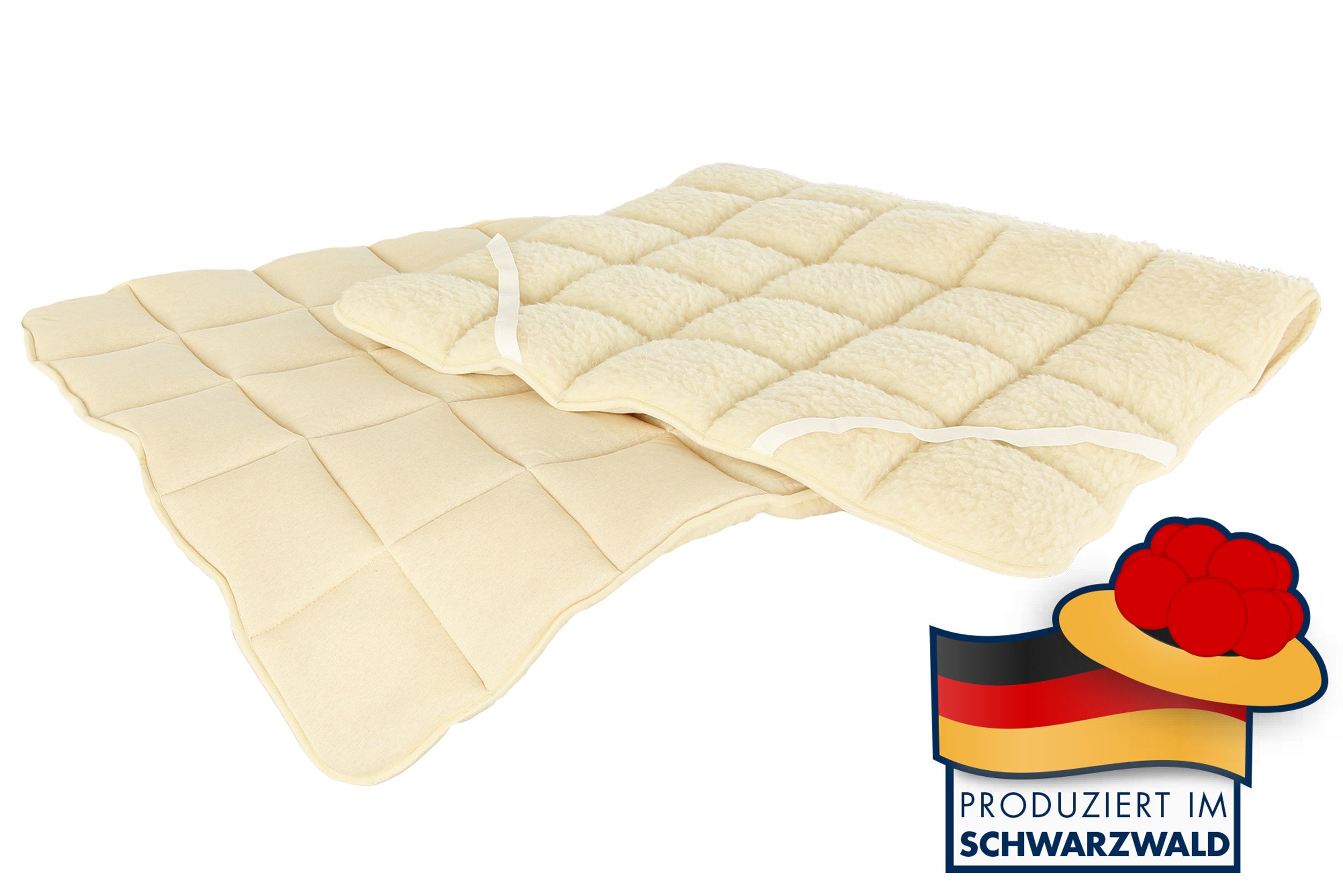 Matratzenauflage, Spannauflage Lammflor mit Schafschurwoll-Füllung Irisette günstig online kaufen