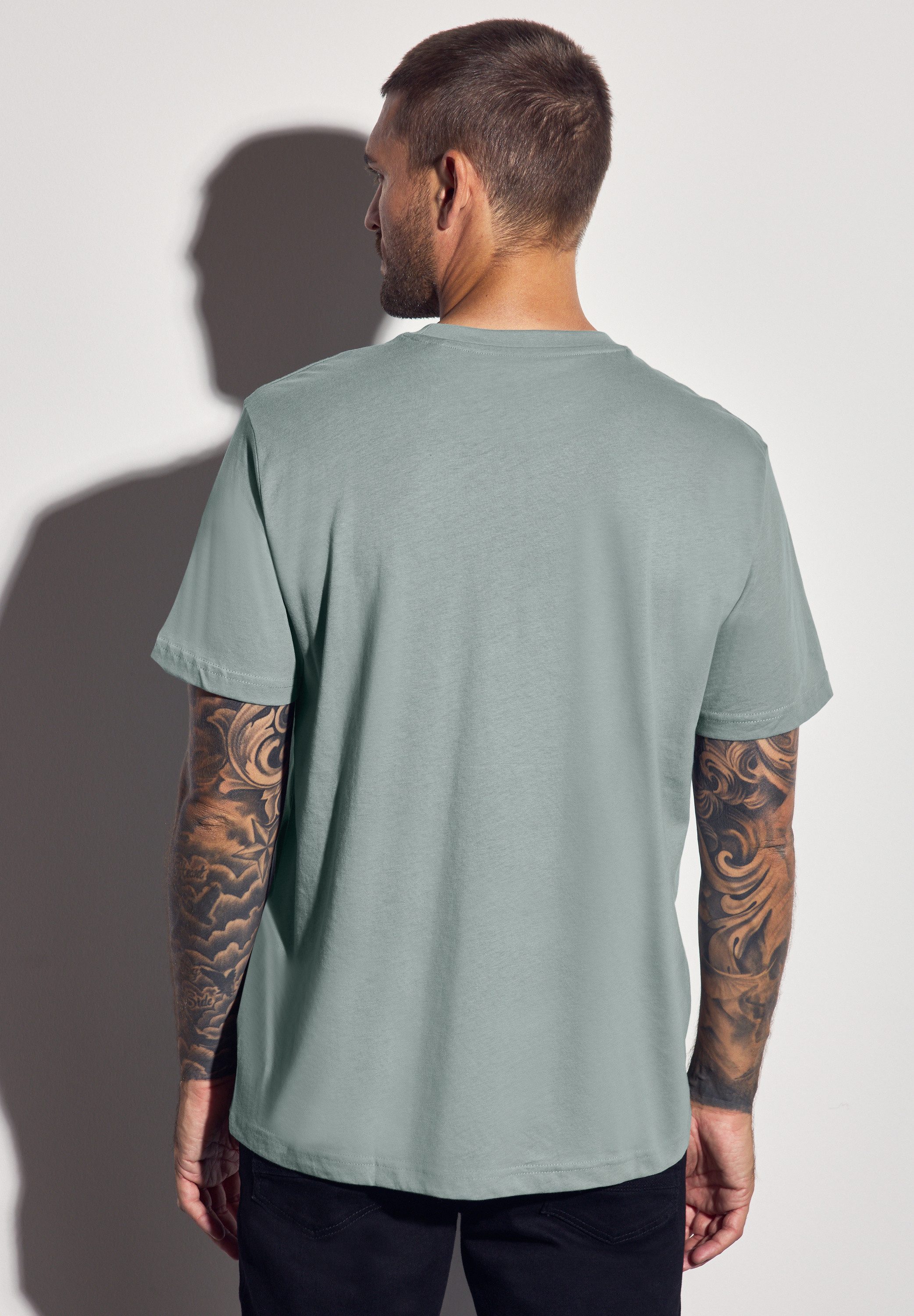 STREET ONE MEN T-Shirt aus reiner günstig online kaufen