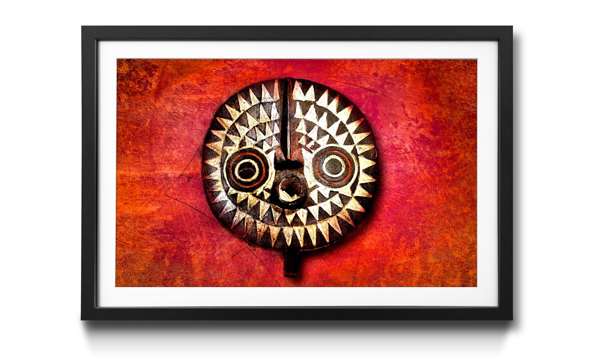 mit Afrikanische Face, erhältlich Sun Wandbild, WandbilderXXL in Bild Maske, Größen 4 Rahmen