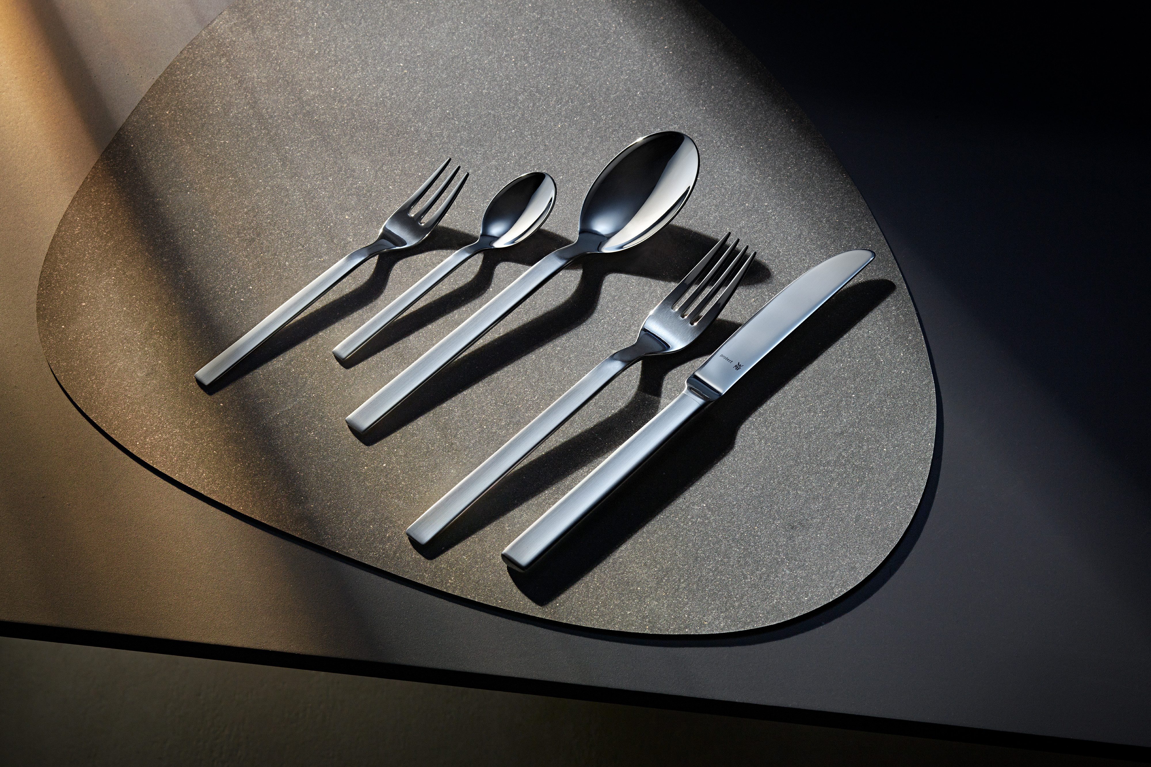 WMF Besteck-Set Lyric Plus (30-tlg), 6 Personen, Cromargan® Edelstahl Rostfrei, ergonomisch, Cromargan protect